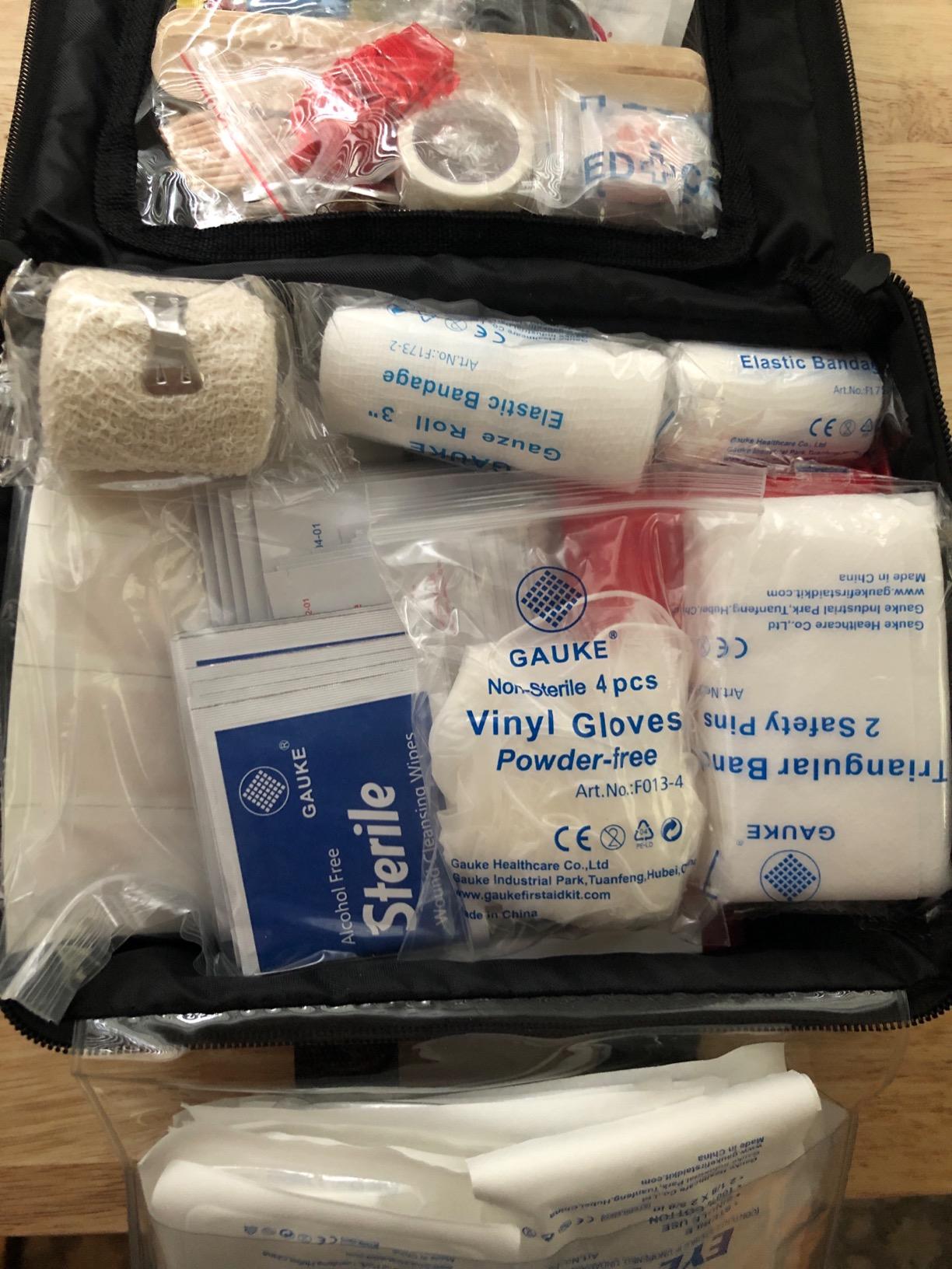 M2 BASICS 300 Piece First Aid Kit w/Durable Bag for Home, Business, Office | Workplace, Car, Garage, Kitchen, Family, Classroom, Jobsite, Warehouse, School, Vehicle And Emergency Preparedness customer photo 2
