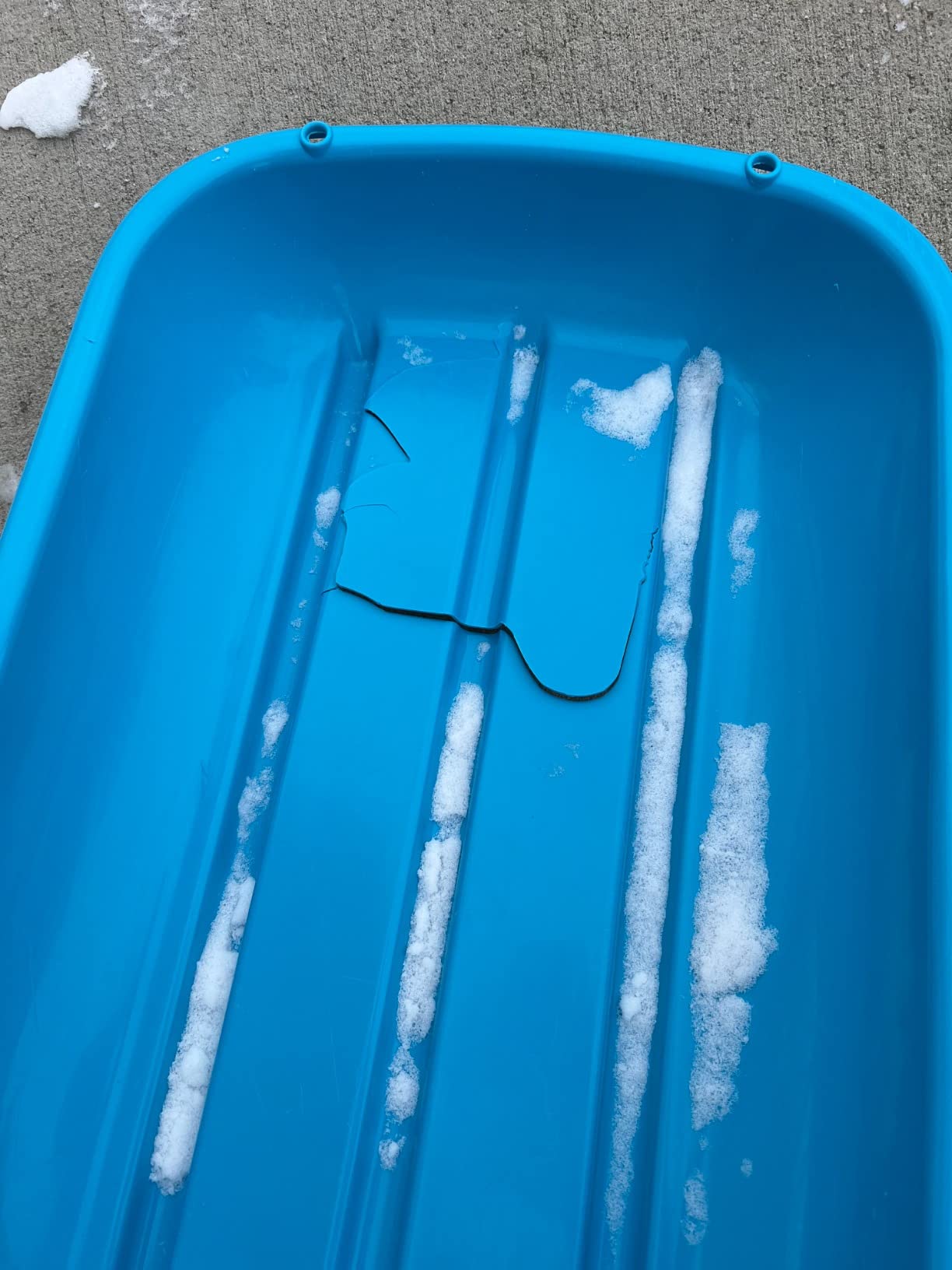 Best Choice Products 48in Kids Plastic Toboggan Snow Sled w/Pull Rope customer photo 1