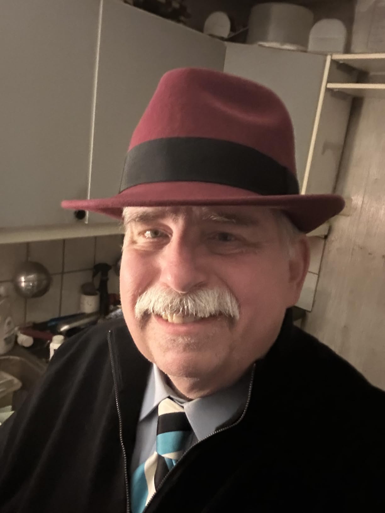 Home Prefer Men's Wool Felt Winter Hat Short Brim Fedora Hat customer photo 1