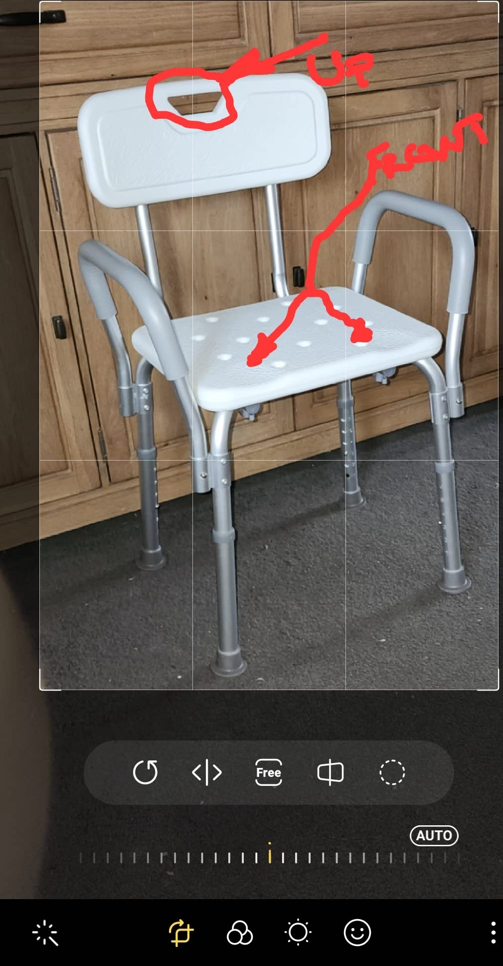 Medline Shower Chair Seat with Padded Armrests and Back | Heavy Duty Shower Chair for Bathtub | Slip Resistant Shower Seat with Adjustable Height | Shower Chair for Inside Shower with 350 lb Capacity customer photo 1