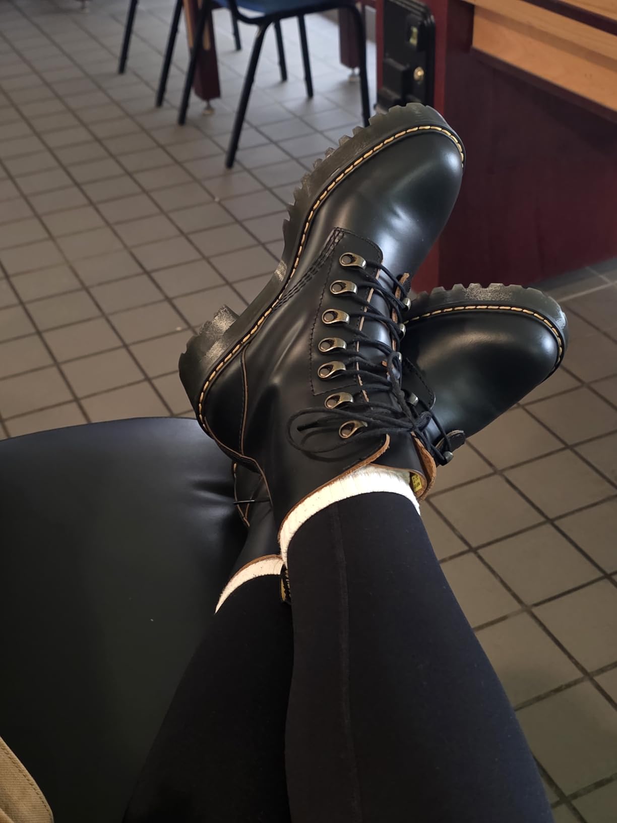 Dr. Martens Women's Leona Leather Heeled Boot customer photo 2