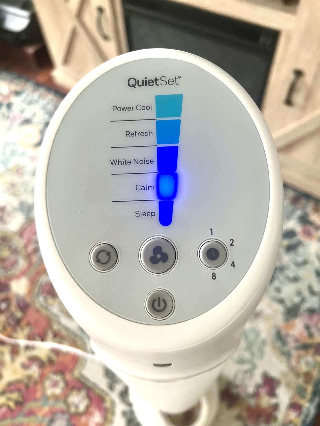 Honeywell QuietSet Whole Room Oscillating Tower Fan with Remote, White, HYF260 customer photo 2