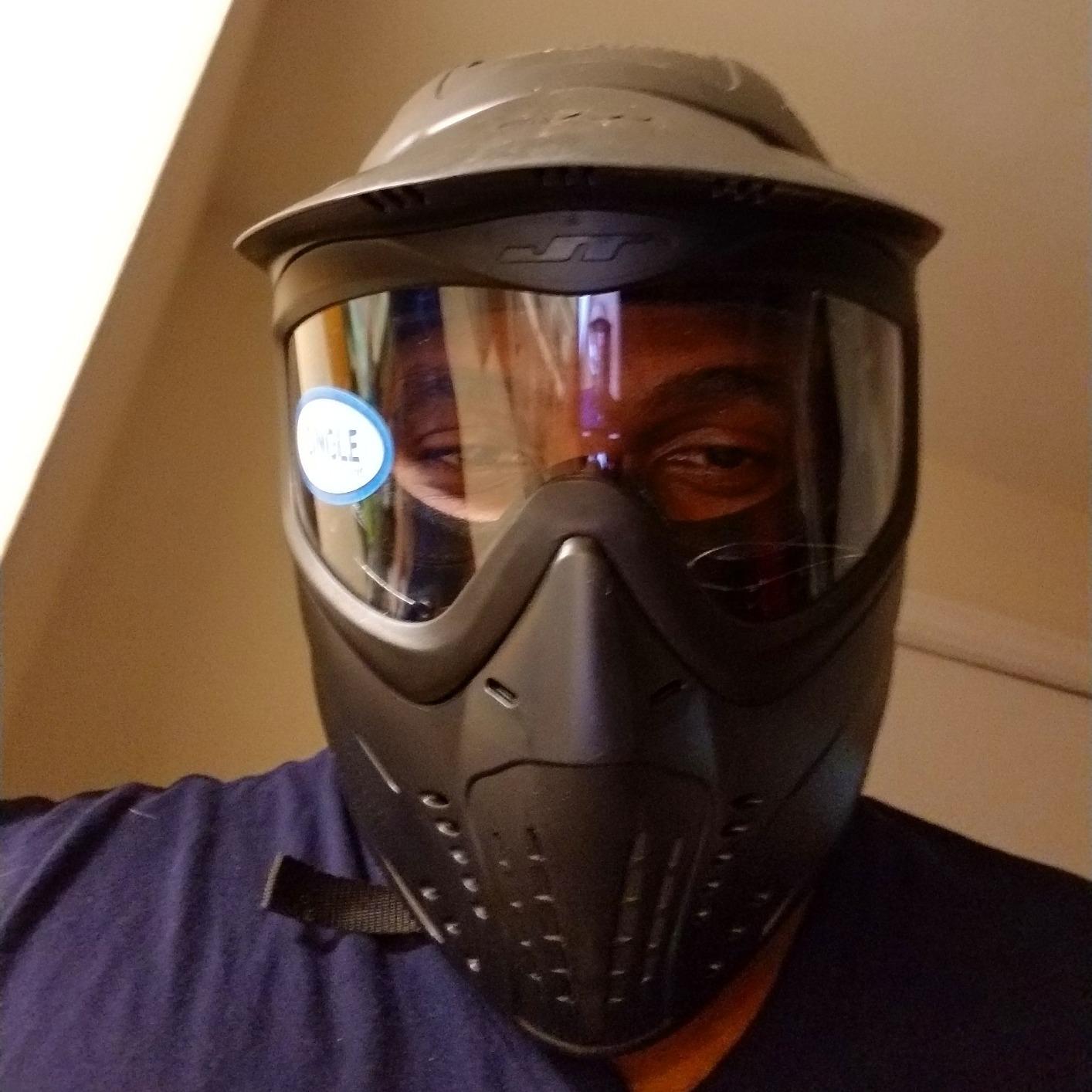 JT Premise Total Headshield Paintball Goggle Mask, Full Head Coverage, 260 View, Quick-Change Lens customer photo 1