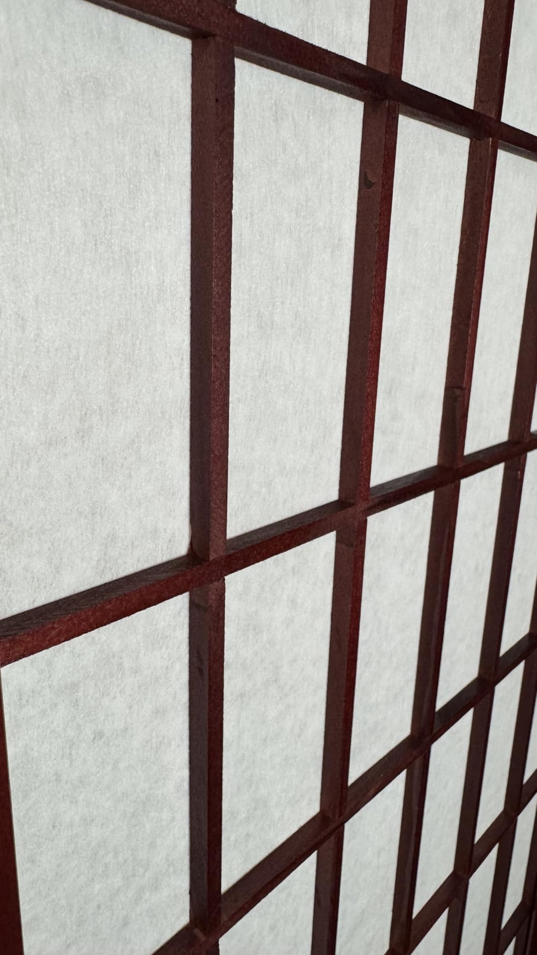 Roundhill Furniture Oriental Shoji 4 Panel Screen Room Divider, Natual customer photo 1
