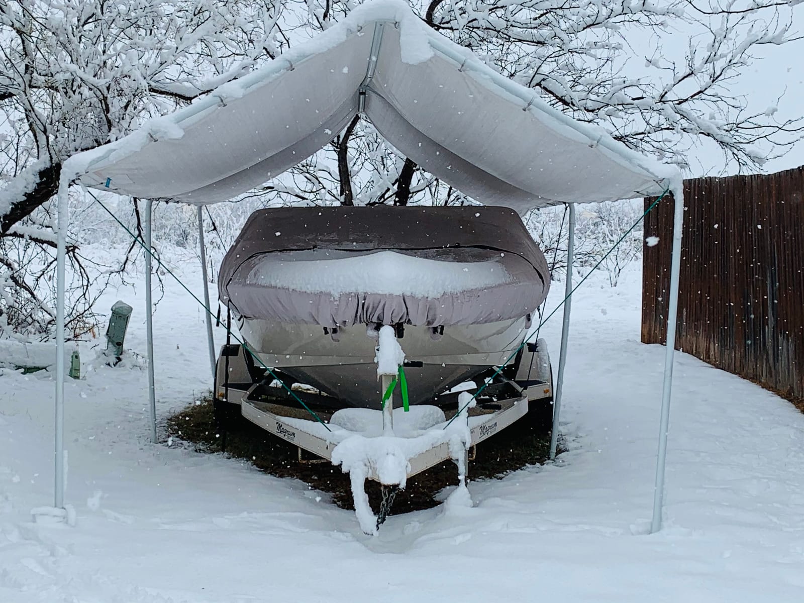 Quictent 10x20 ft Heavy Duty Carport Canopy Galvanized Car Tent Outdoor Garage Boat Shelter with Reinforced Structure, No Sidewall - White customer photo 1