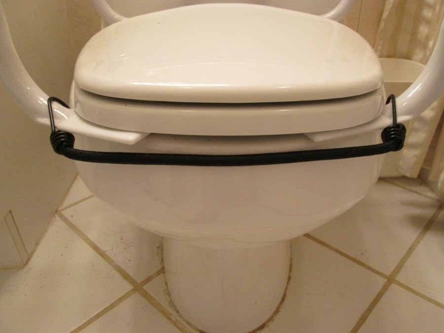 Vive Toilet Safety Rail - Adjustable Grab Bar - Compact Support Frame | Handrail for Bathroom Toilet Seat - Easy Installation for Handicap Senior Bariatrics, Elderly Balance - Padded Hand Armrest customer photo 1