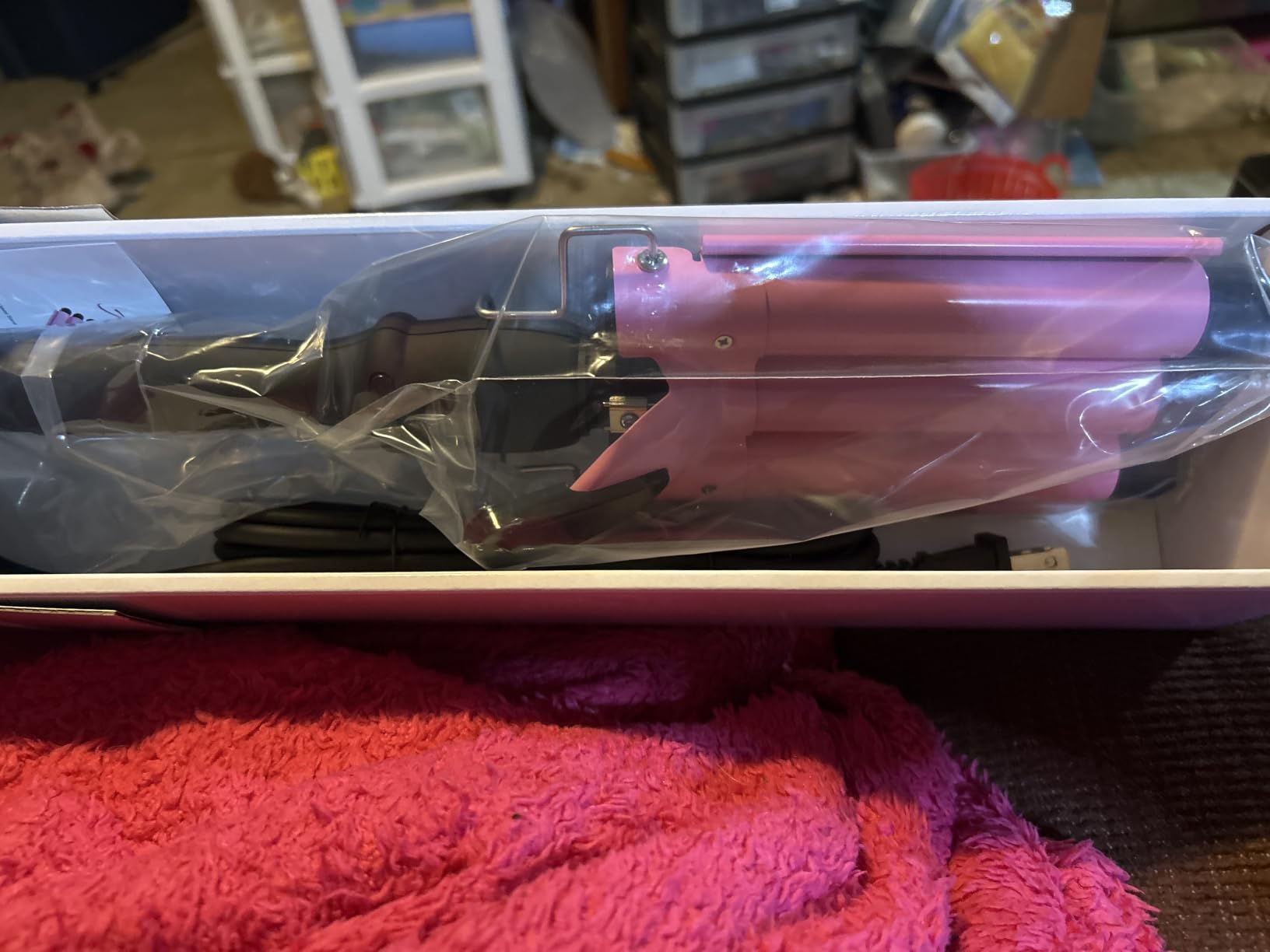 Alure Three Barrel Curling Iron Wand Hair Waver with LCD Temperature Display - 1 Inch Ceramic Tourmaline Triple Barrels, Dual Voltage Crimp customer photo 2