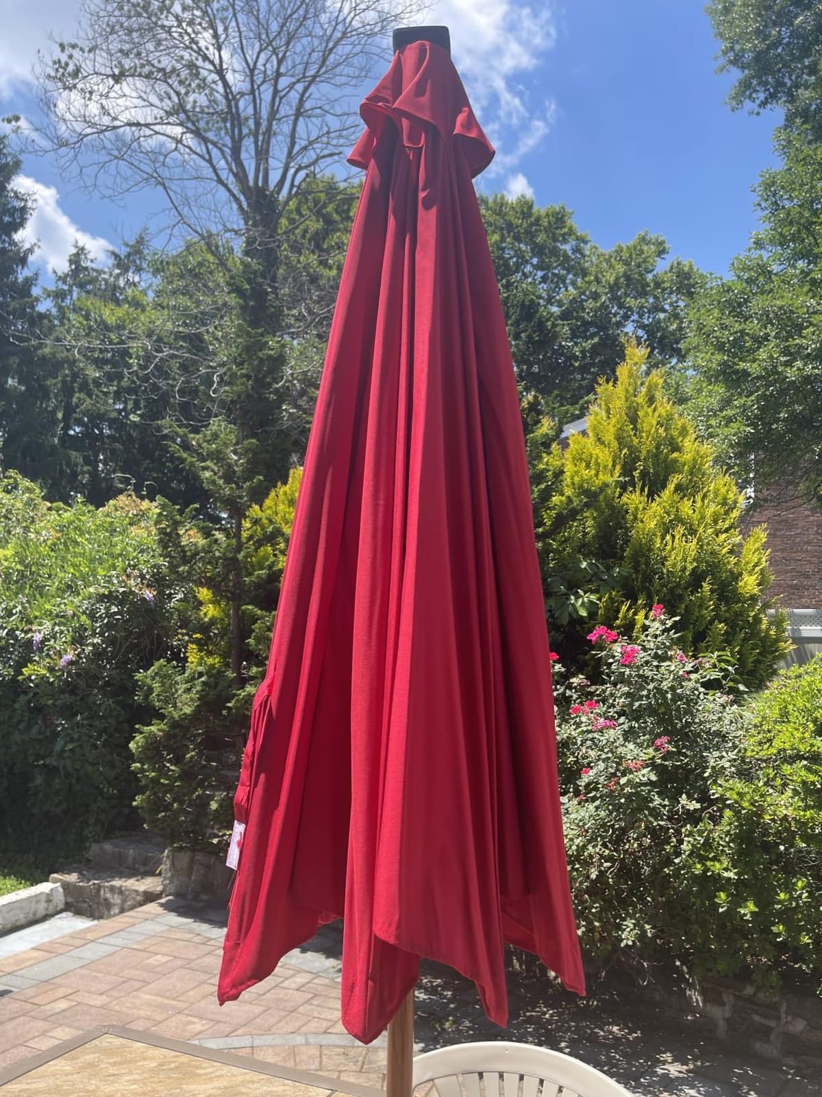 Best Choice Products 10ft Solar Polyester LED Lighted Patio Umbrella w/Tilt Adjustment and UV-Resistant Fabric - Tan customer photo 1