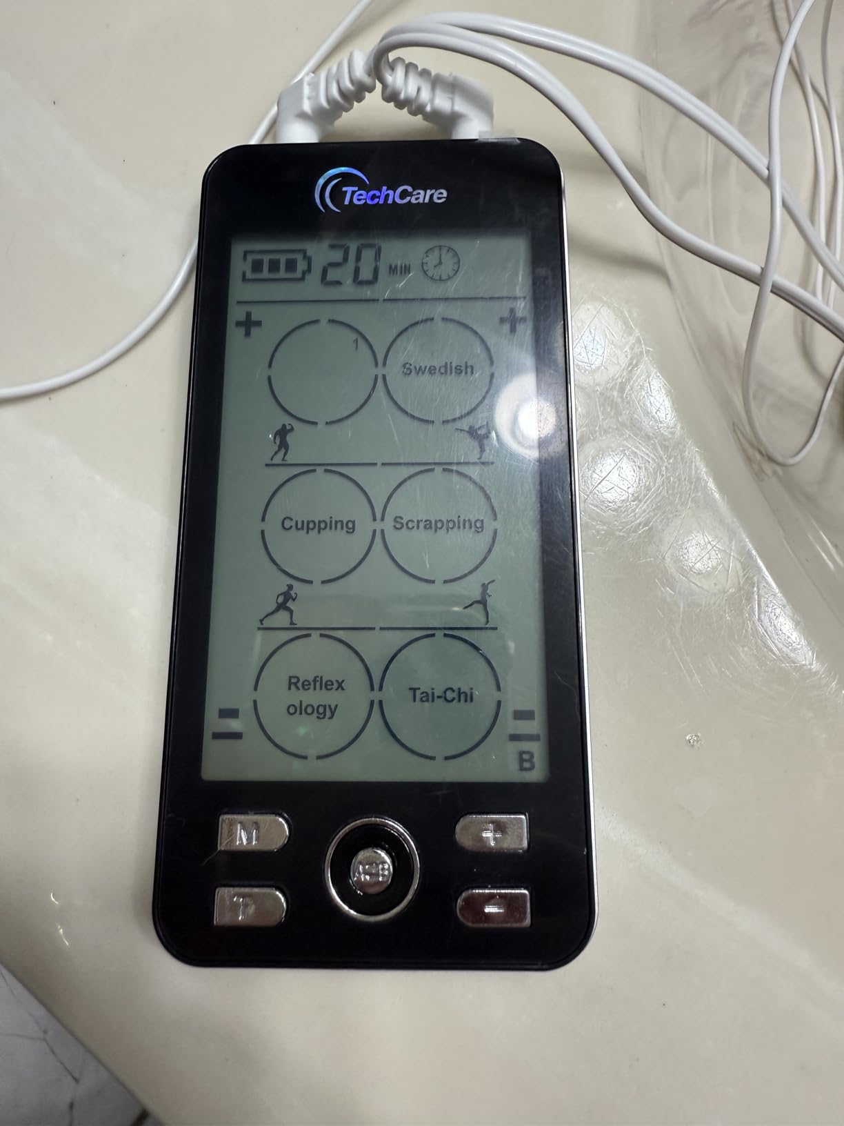 Rechargeable TENS EMS Muscle Stimulator, Dual Channel Electric Pulse Massager for Back & Neck Muscle Recovery and Pain Relief customer photo 1