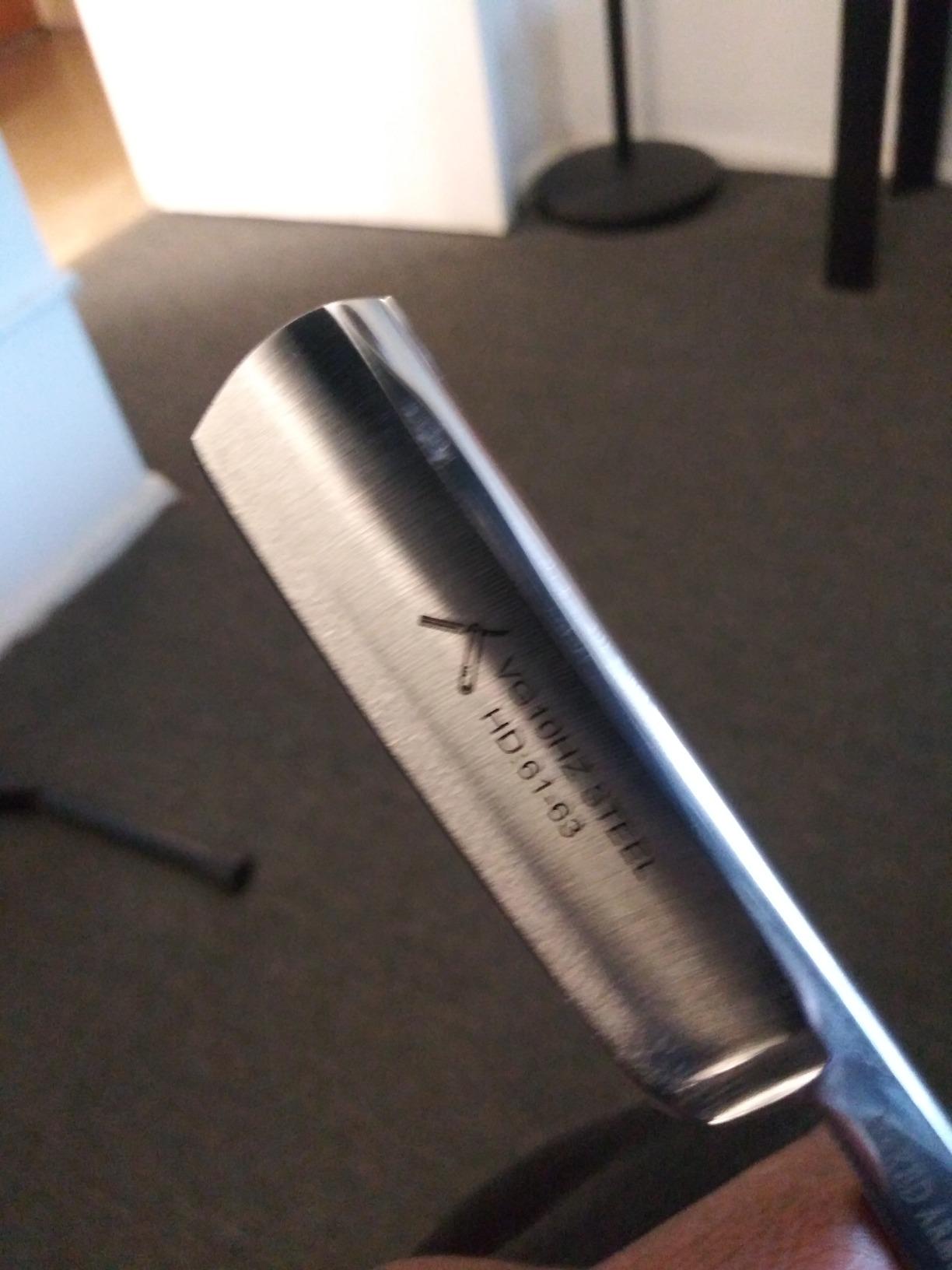 Naked Armor Solomon Straight Razor, Shave Ready 7/8