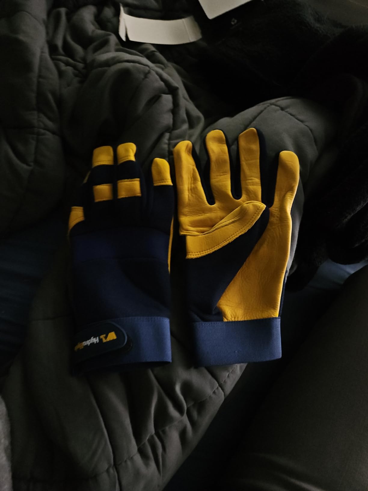 Wells Lamont Men's Leather Palm Work Gloves - HydraHyde Water-Resistant Leather, Flexible Spandex Back, Adjustable Closure customer photo 1