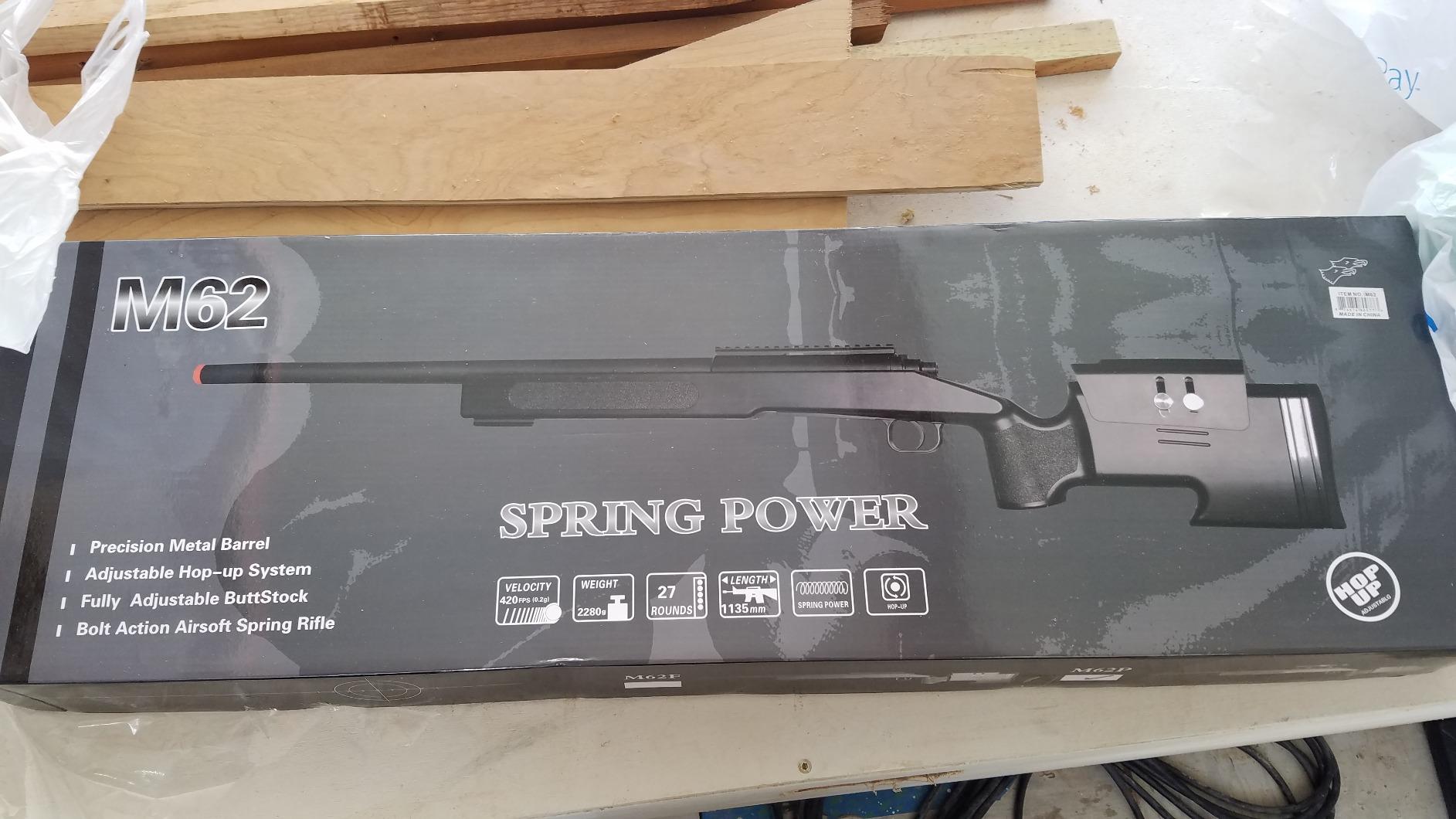 Double Eagle Field Marksman Bolt Action Spring Airsoft Sniper Rifle Gun FPS 480 customer photo 2