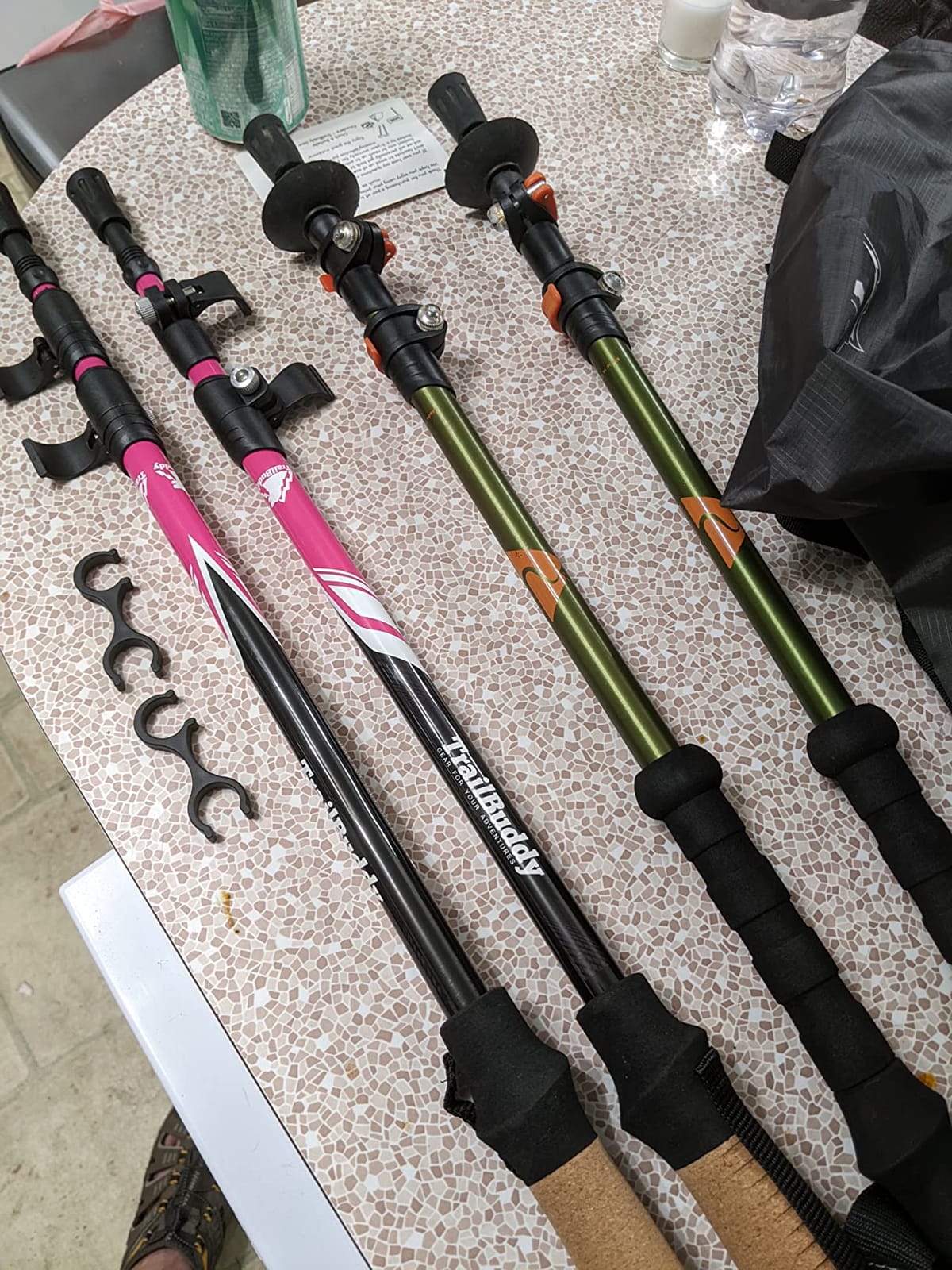 TrailBuddy Trekking Poles - Lightweight 7075 Aluminum Hiking Poles for Women, Men & Seniors - Collapsible Walking Sticks for Travel, Trails & Balance customer photo 2