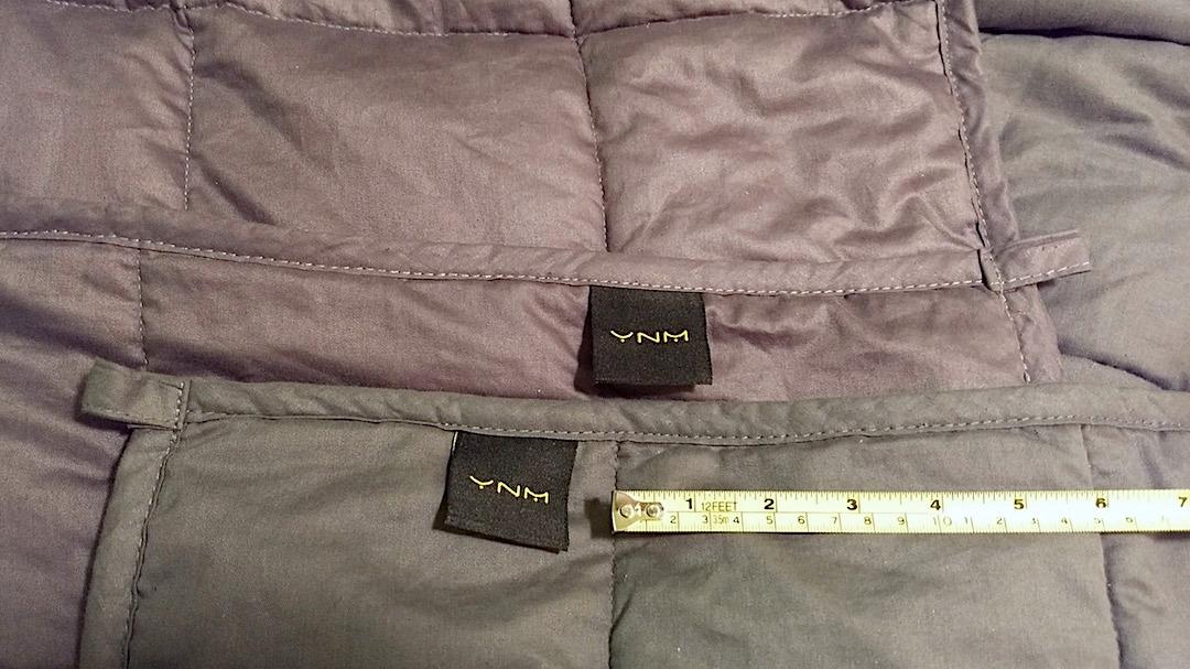 YnM 15lbs Weighted Blanket for Adults, Heavy Bed Throw Blanket with Cooling Glass Beads for All Season Use, Ideal for ~140lbs (48x72 Inches, Twin/Full, Dark Grey) customer photo 2