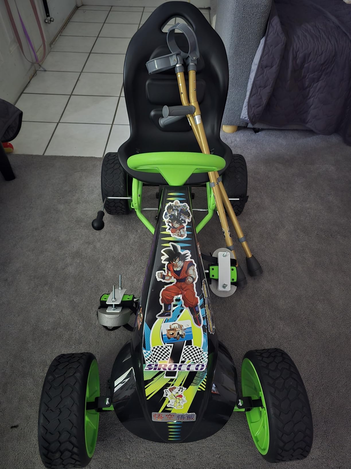 hauck Sirocco Go-Kart Kids Pedal Racing Cart w/ Low Profile Rubber Wheels & Ergonomic Seat | Outdoor Ride-On Bicycle Cart with Rubber Tires for Boys and Girls with Adjustable Bucket Seat and Advanced Handbrakes customer photo 1
