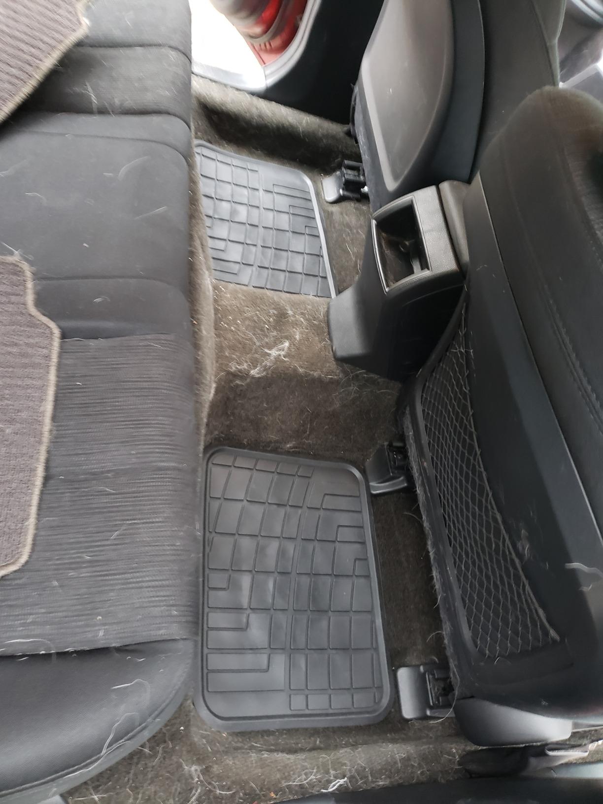 FH Group Automotive Floor Mats - Heavy-Duty Rubber Floor Mats for Cars, Universal Fit Full Set, Climaproof & Trimmable Floor Mats for Most Sedan, SUV, Truck, Black customer photo 1