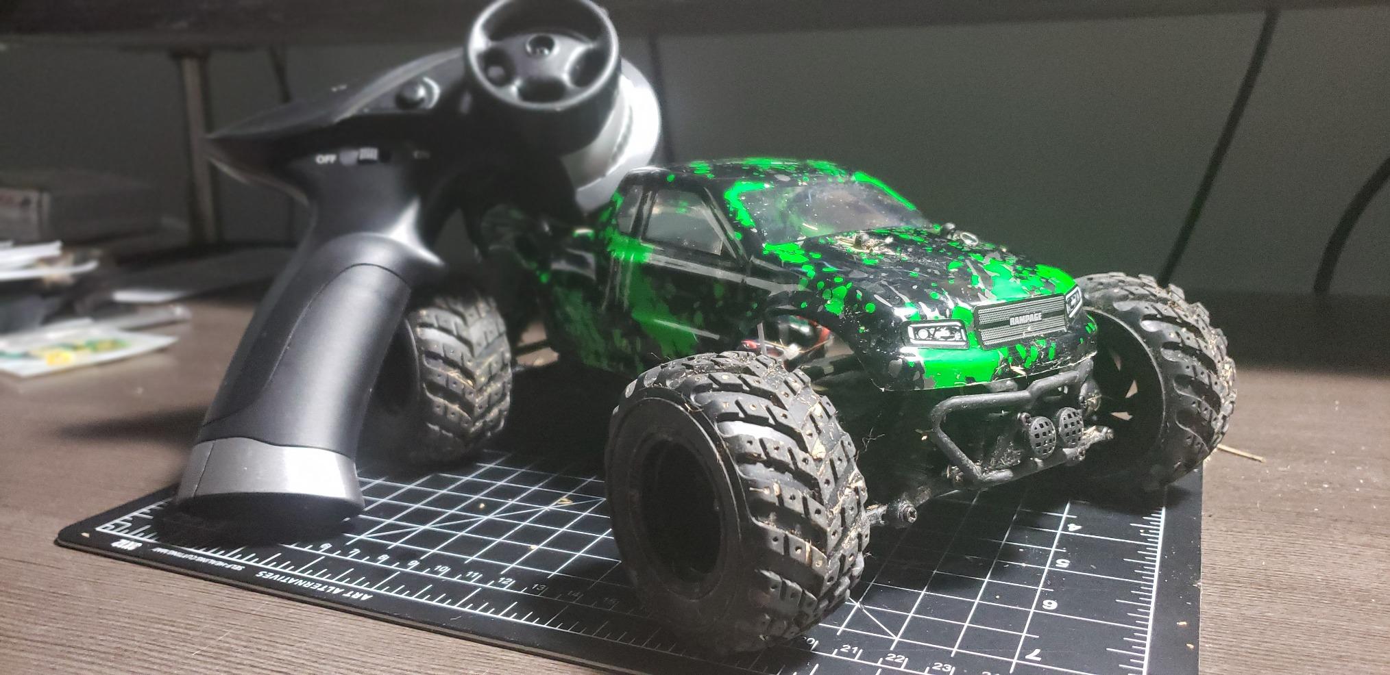HAIBOXING 18859 1:18 Scale All Terrain RC Car, Hobby 4WD Remote Control Car | 2.4GHz Electric RC Vehicle 36 KPH High Speed 4X4 Waterproof Off-Road RC Truck with Two Rechargeable Batteries for RC Driving customer photo 2