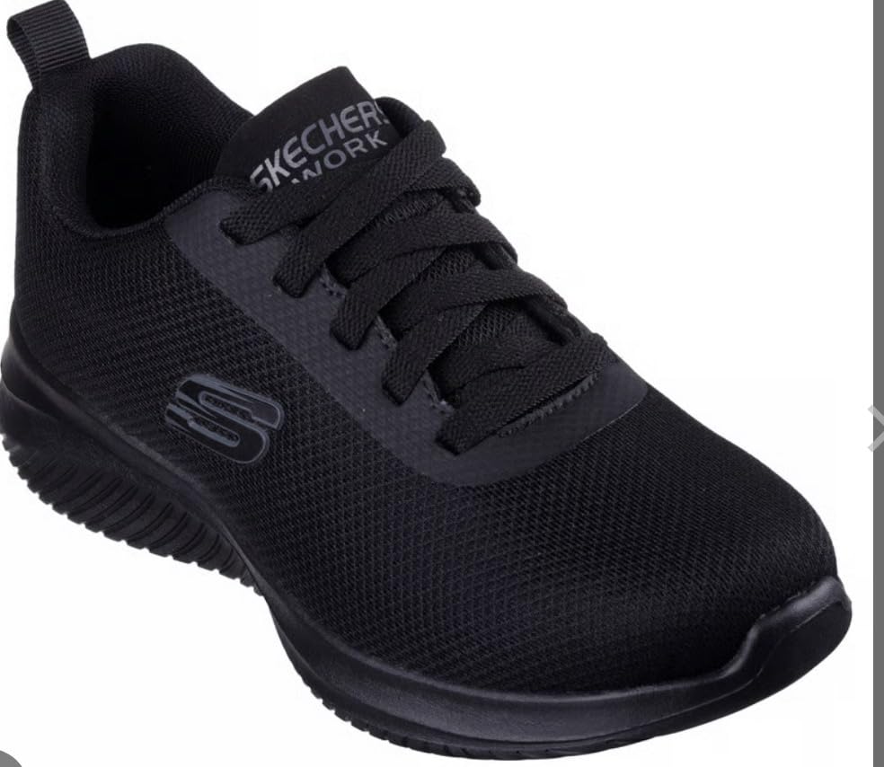 Skechers Women's Squad Slip On | Work, Electrical Hazard, Memory Foam, 3M Scotchgard, Relaxed Fit customer photo 2