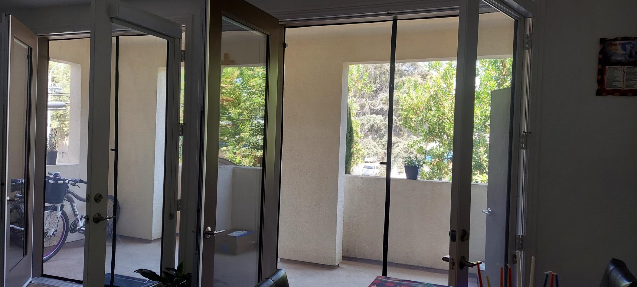 MAGZO Magnetic Screen Door Fits Door Size 72