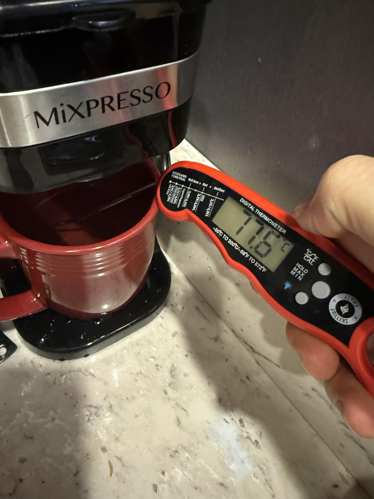 Mixpresso Single Serve & Single Cup Coffee Maker with 14oz Travel Mug Black - For ground coffee only, reusable filter, auto shut off, compact personal drip coffee maker, not compatible with K-Cup pods customer photo 1