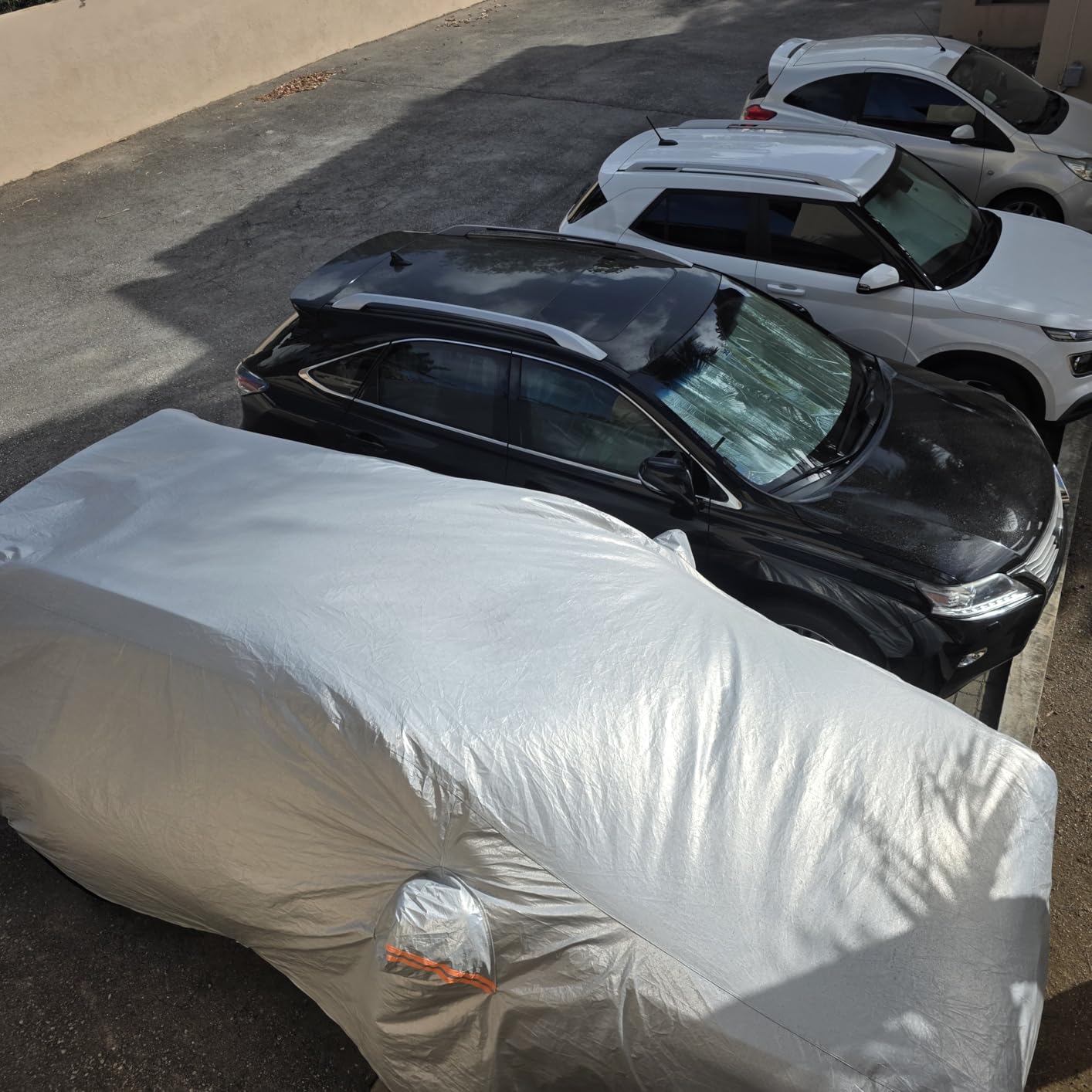 Kayme SUV Car Cover See Vehicle Size Chart for Accurate Fit, Size S4 | Waterproof All Weather Heavy Duty. MDX ZDX, X5 X6, Explorer, Pilot etc. Protects Against Sun, Rain, Snow, Dust. Soft Cotton customer photo 1