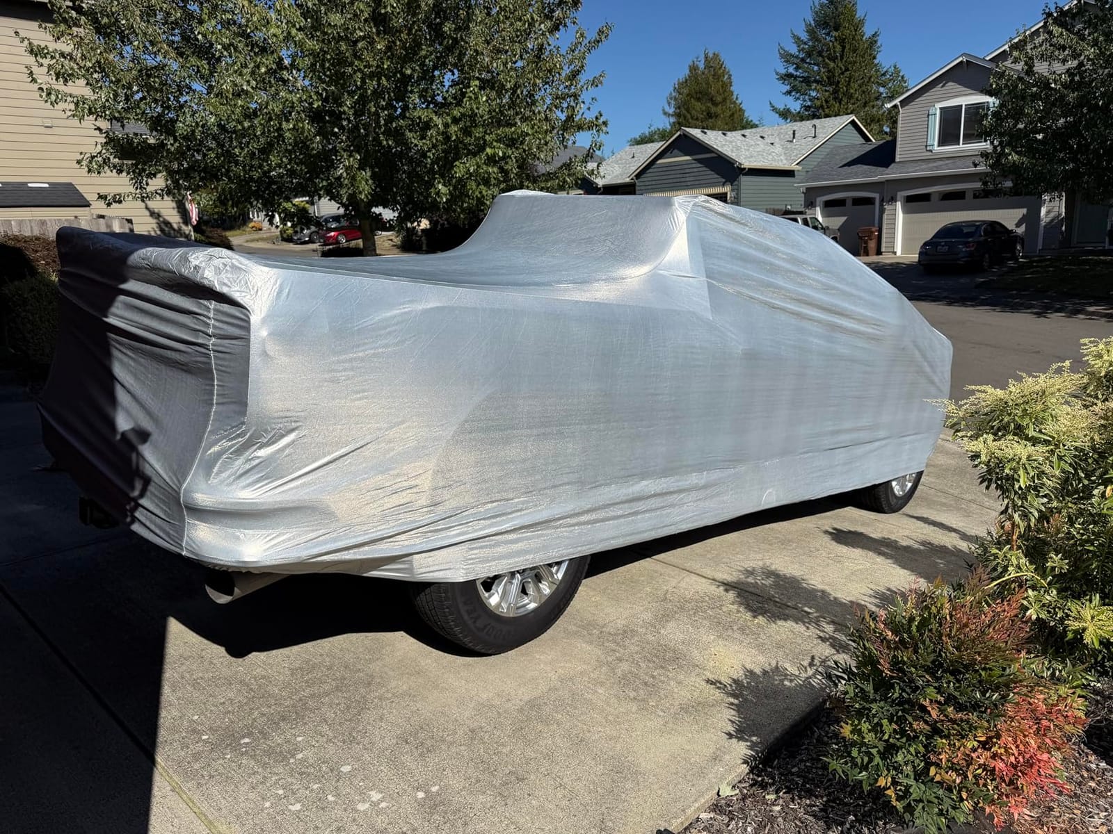 Kayme SUV Car Cover See Vehicle Size Chart for Accurate Fit, Size S4 | Waterproof All Weather Heavy Duty. MDX ZDX, X5 X6, Explorer, Pilot etc. Protects Against Sun, Rain, Snow, Dust. Soft Cotton customer photo 2