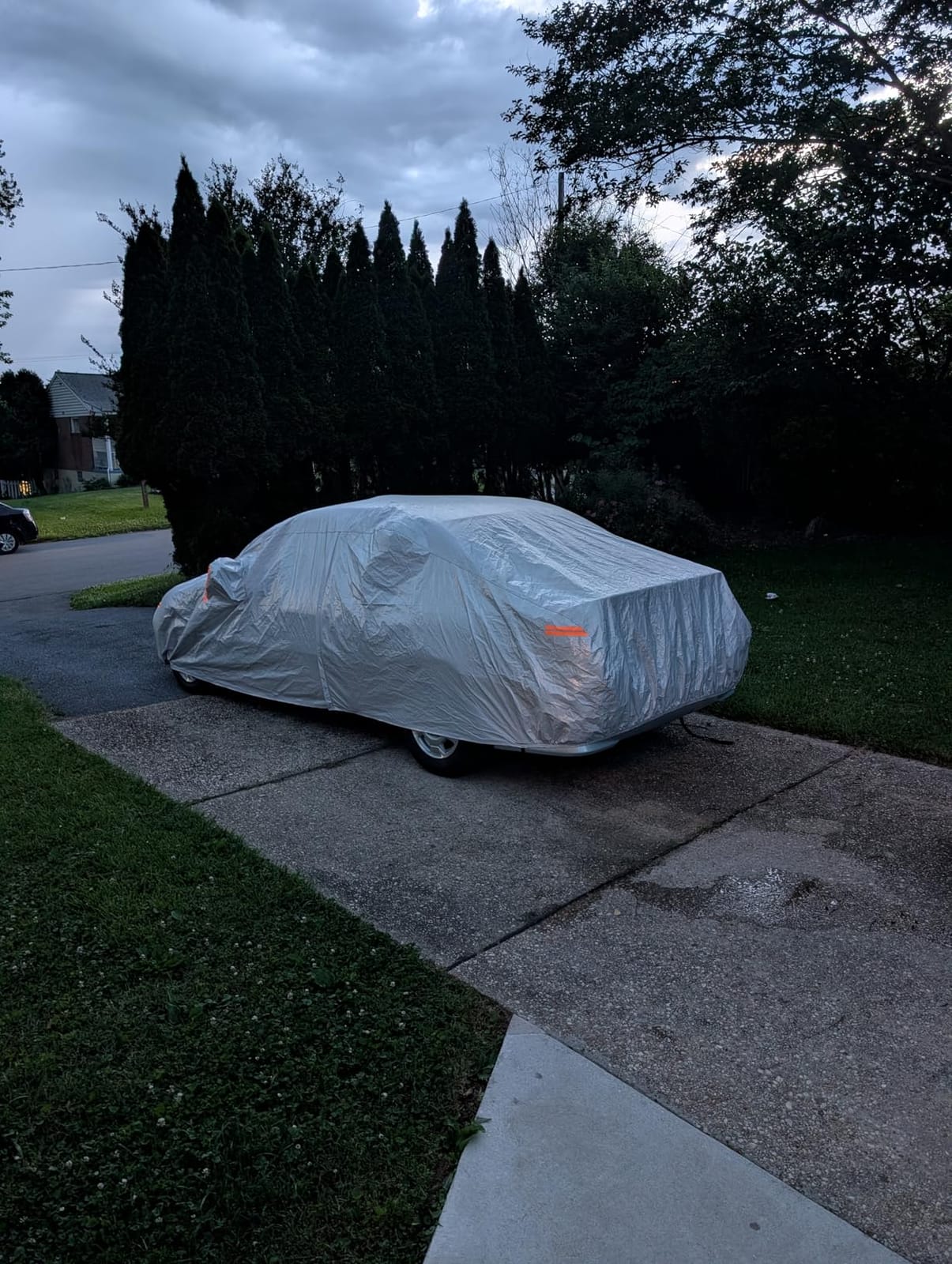 Kayme Sedan Car Cover - Size A4 - 100% Waterproof All Weather Heavy Duty with Driver Door Zipper & Storage Bag customer photo 2