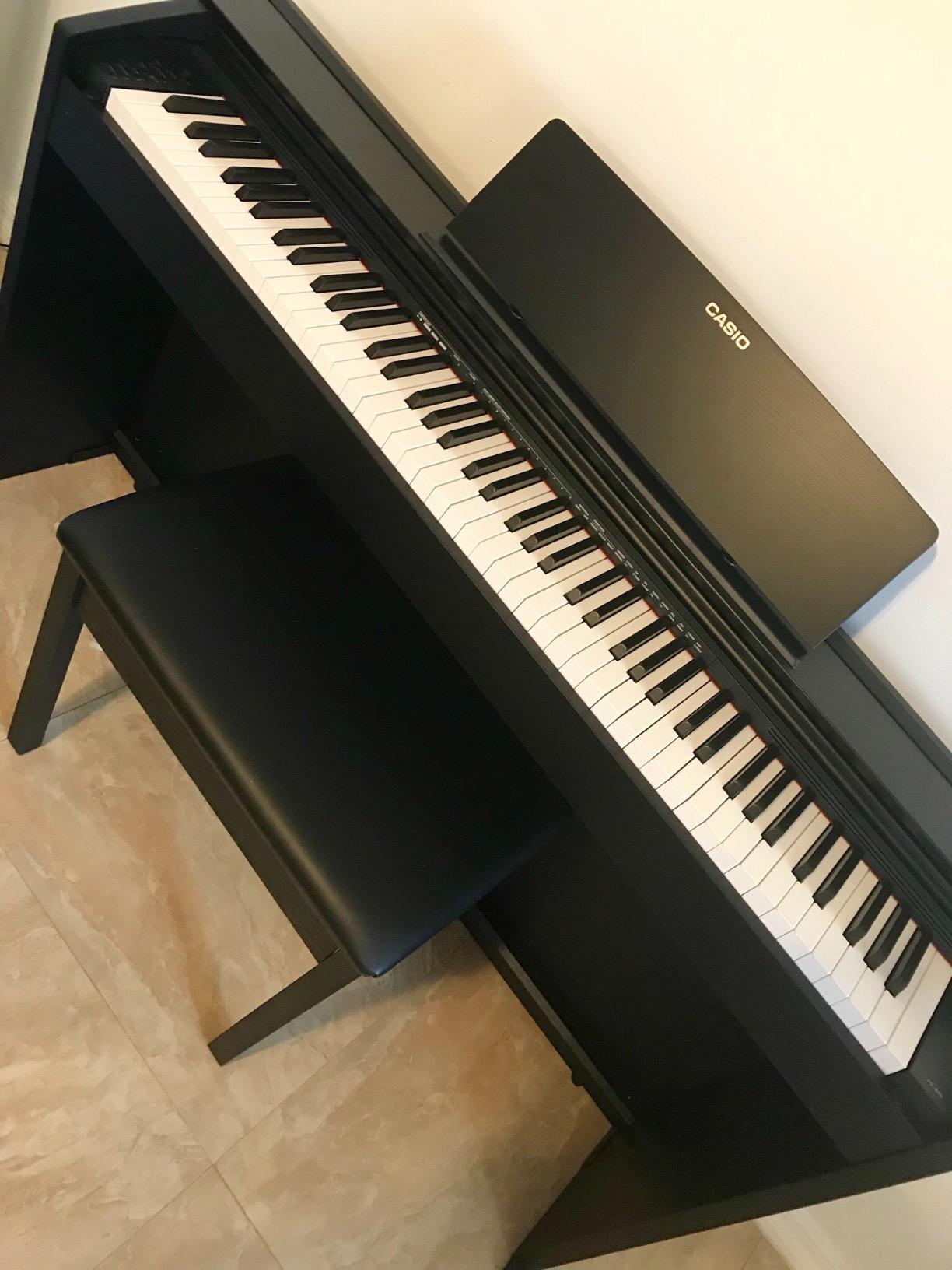 Casio PX-870 Privia Digital Piano - Black Bundle with Furniture Bench, Headphones, Instructional Book, Online Lessons, Instructional DVD, and Austin Bazaar Polishing Cloth customer photo 1