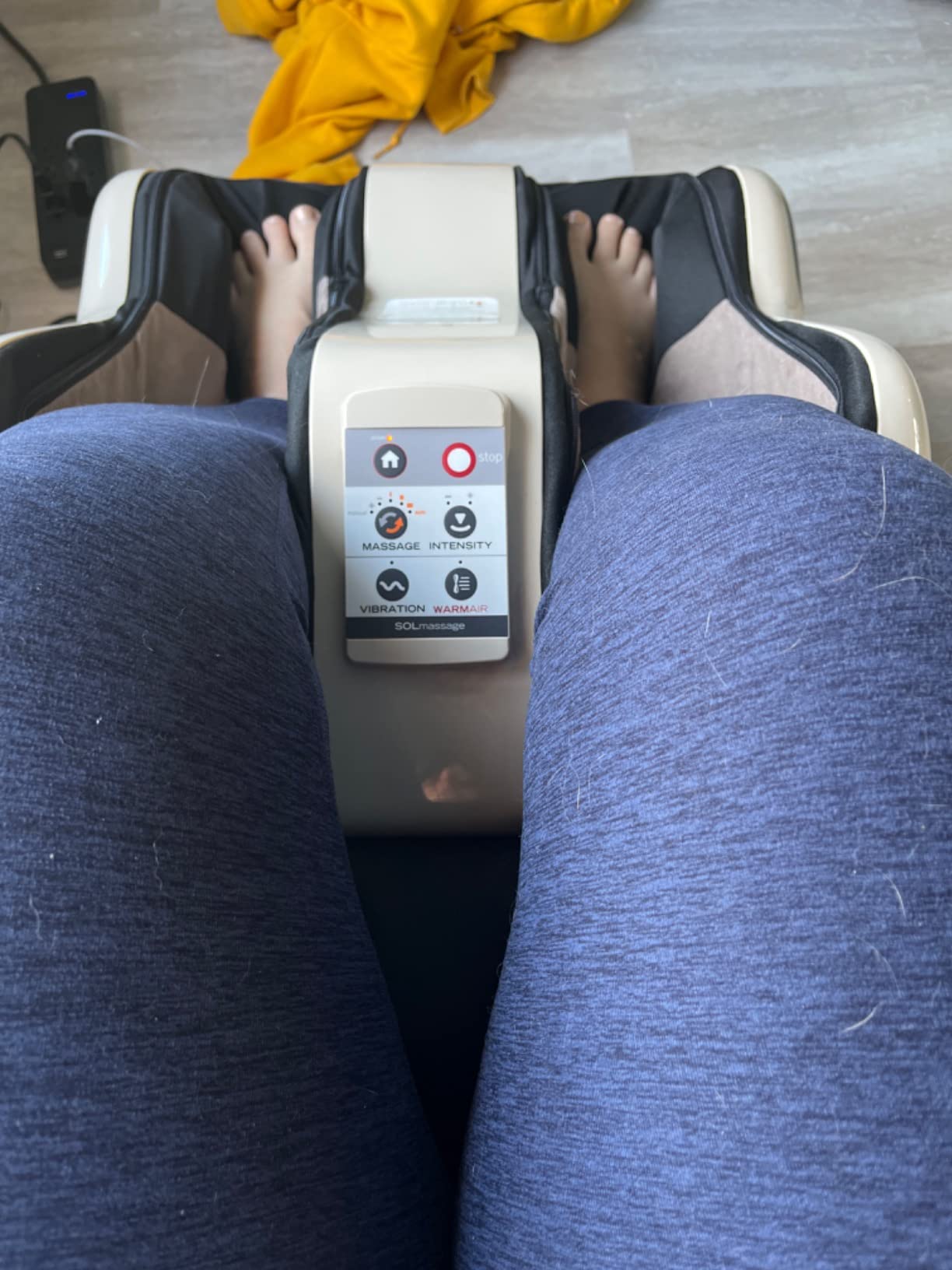 Human Touch Reflex SOL Foot & Calf Massager w/Heat - HSA Approved - Plantar Fasciitis Relief + Circulation + Shiatsu Deep Kneading + Vibrating for Stress - Adjustable for Women & Men up to Size 12 customer photo 1