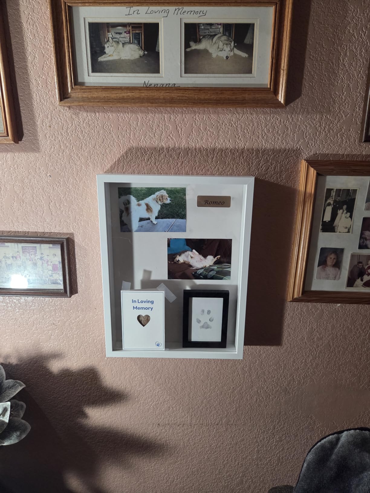 Americanflat 11x14 Shadow Box Frame with Shatter-Resistant Glass - Silhouette Collection - Large Shadow Box Display Case for Tabletop and Wall Display - Black with Soft Felt Back | Shatter-resistant glass, 1.5 inch interior depth, hangs vertical or horizontal, displays keepsakes, medals and memorabilia customer photo 2