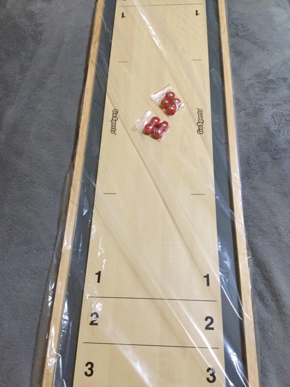 GoSports Shuffleboard and Curling 2 in 1 Tabletop Board Game customer photo 2