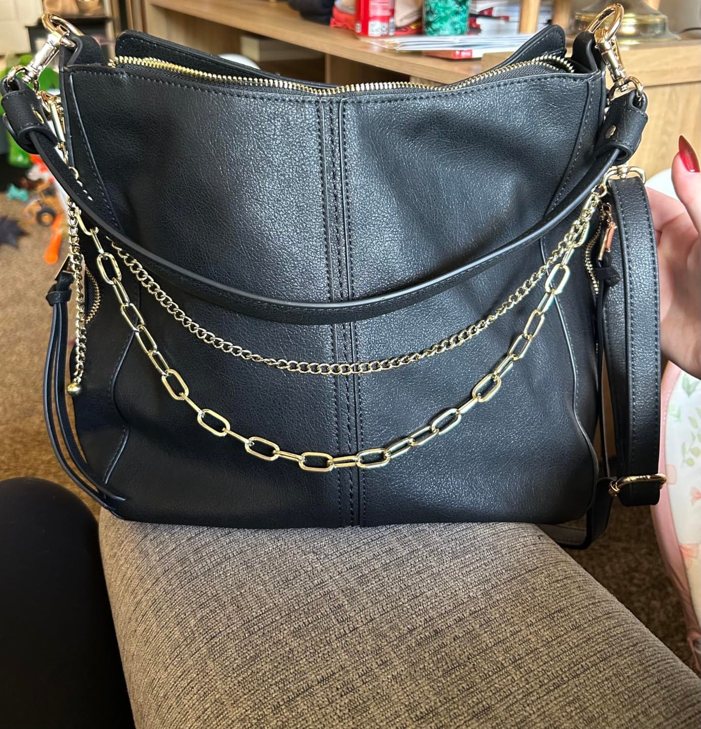 Realer Hobo Crossbody Bag for Women, Designer Shoulder Purse Handbags customer photo 1