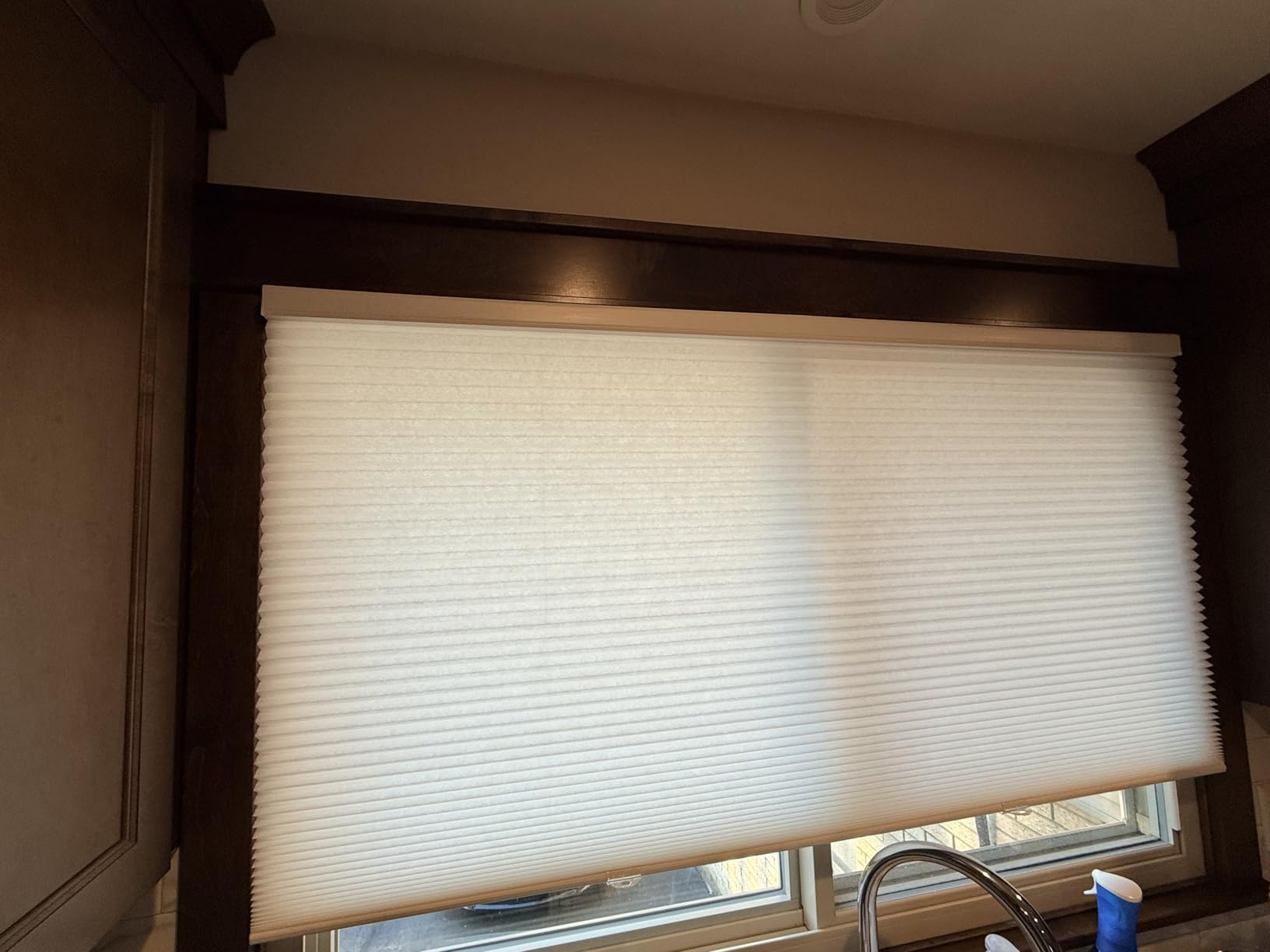 CHICOLOGY Cordless Cellular Shades, Room Darkening, Mist, 30x48 | R-3 Insulated, Room Darkening, Water Resistant, Cordless Child Safe, True to Size customer photo 1