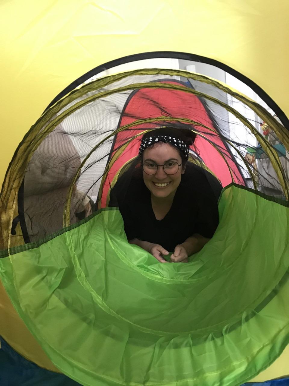 UTEX 3 in 1 Pop Up Play Tent with Tunnel, Indoor/Outdoor Playhouse | Baby Ball Pit, Tunnel Toys for Toddlers 1-3, Soft Neutral Style, Tear-resistant Fabric, 1 Year Old Boy Gifts customer photo 1