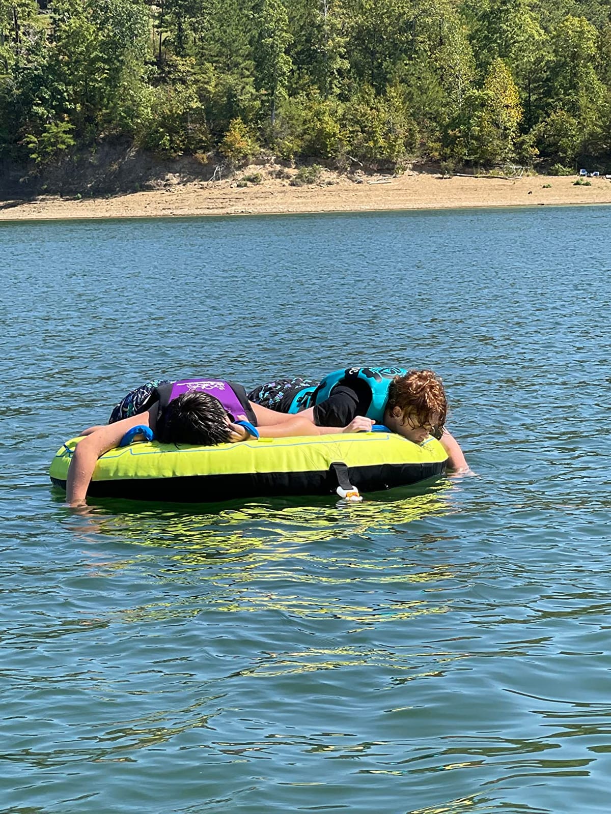 Airhead Comfort Shell Towable Tube for Boating, 1-4 Rider Inflatable Boat Tube for Water Tubing, Round Deck for Smooth Control, Neoprene Foam Covered Deck, Kwik-Connect, Speed Safety Valve customer photo 2