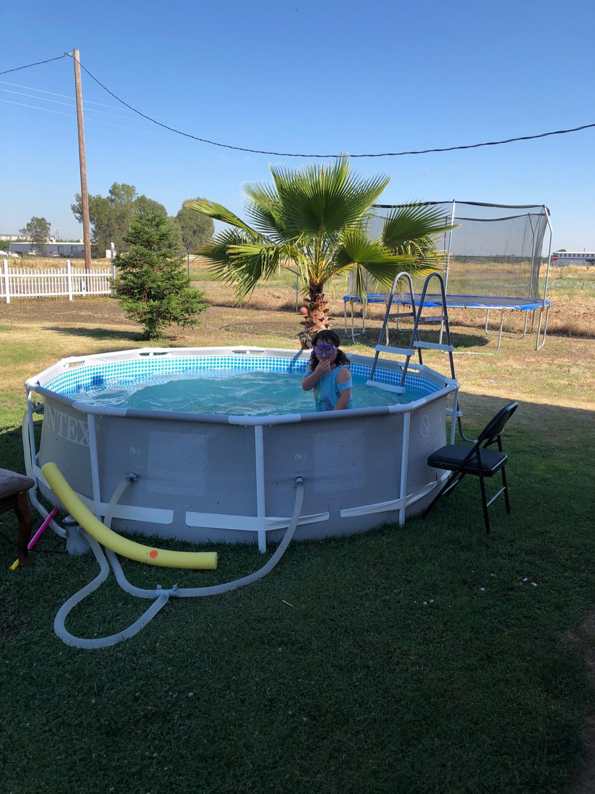 INTEX Steel Frame Pool Ladder for 42in Depth Above Ground Swimming Pools | 28065E - Weather-Resistant Step Ladder customer photo 2