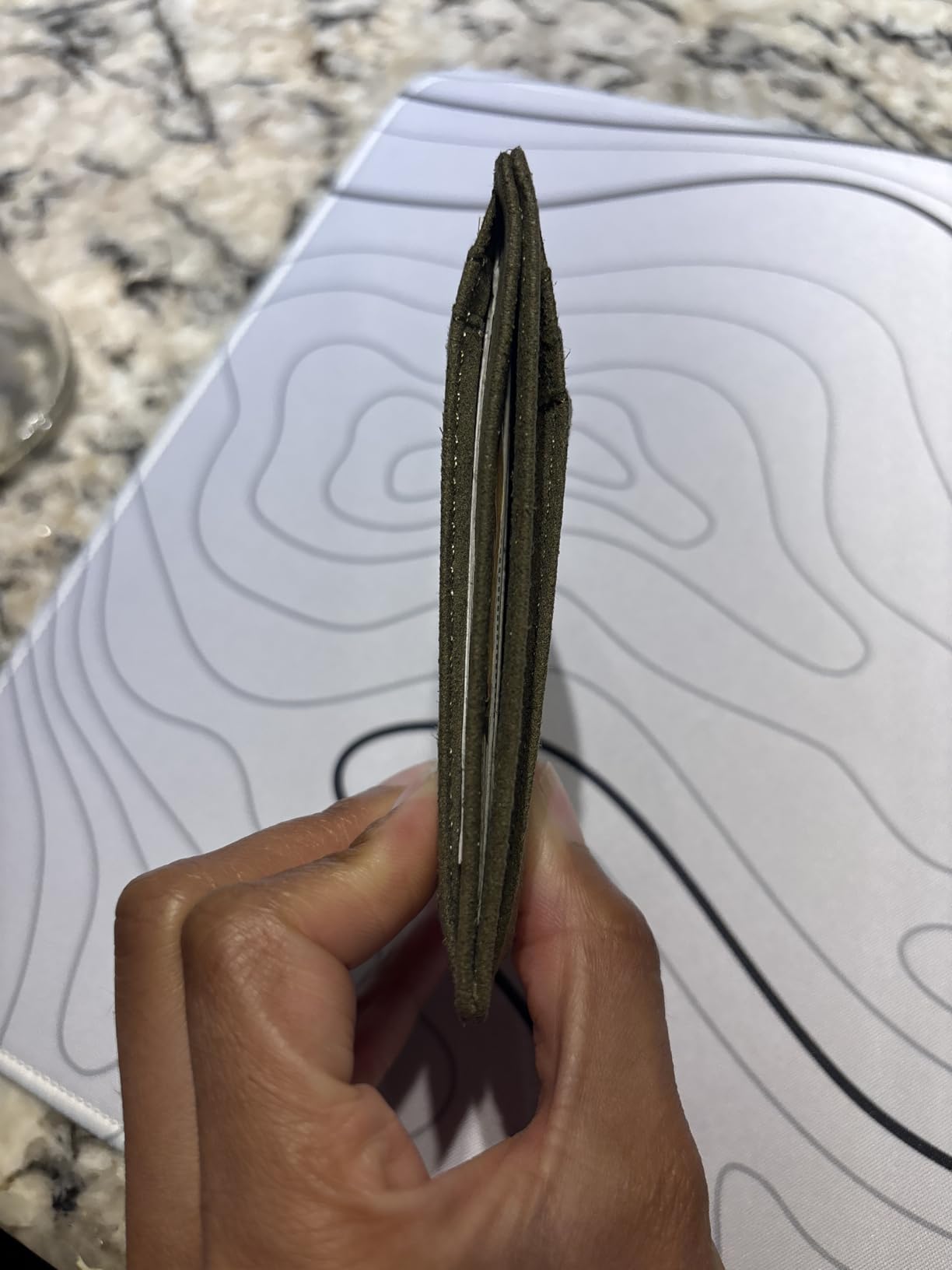 Buffway Slim Minimalist Front Pocket RFID Blocking Leather Wallets for Men and Women - Alaska Brown customer photo 1