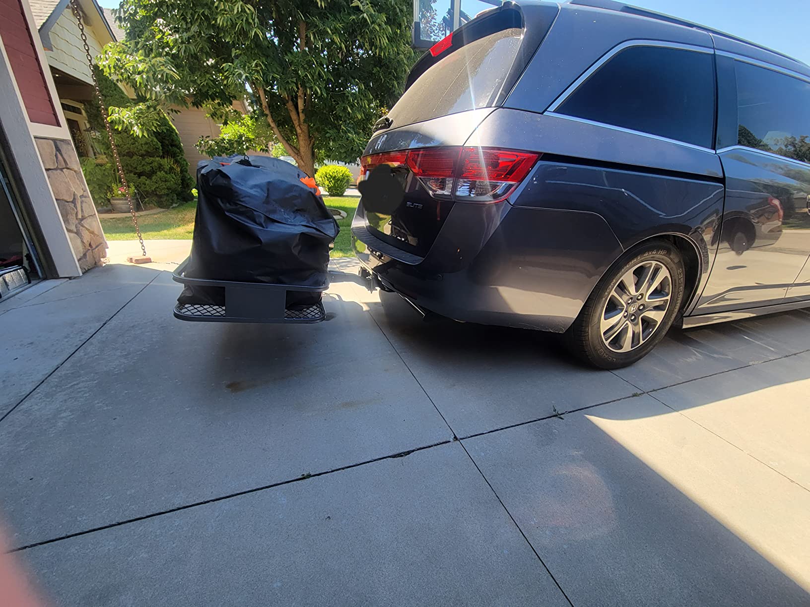 Mockins 500 Lb Capacity Steel Trailer Hitch Cargo Carrier for 2