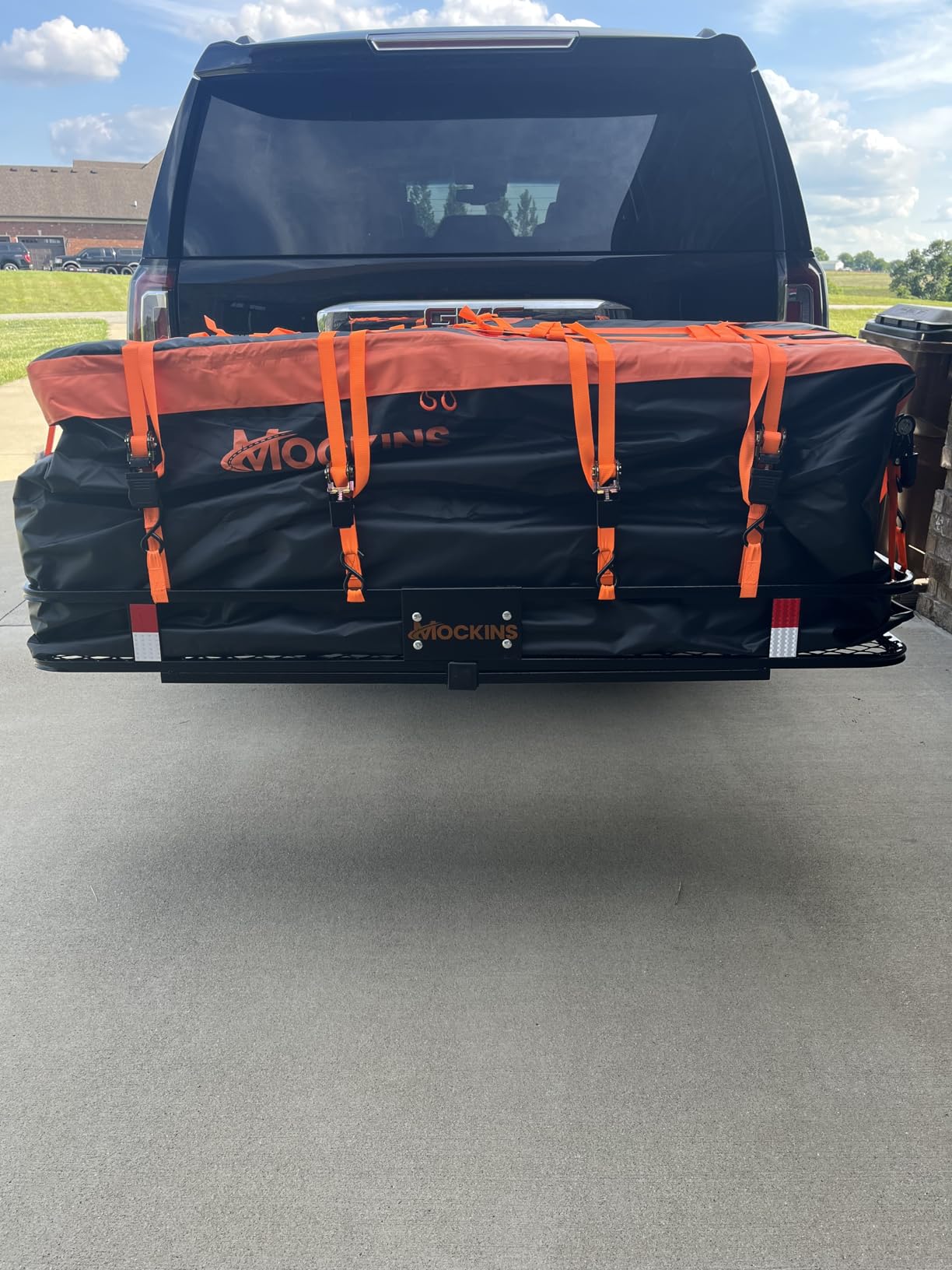 Mockins 500 Lb Capacity Steel Trailer Hitch Cargo Carrier for 2