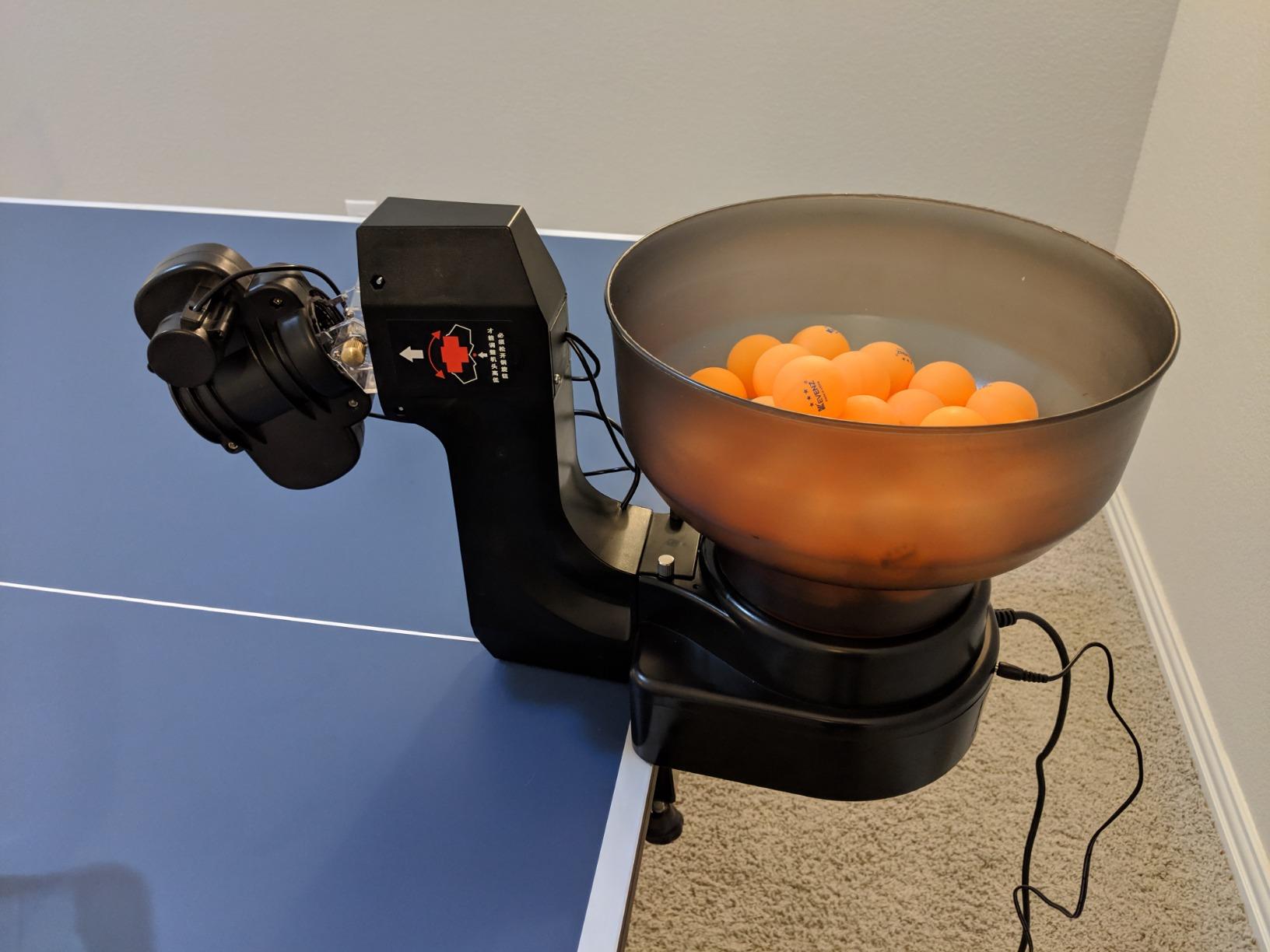 Ping Pong Robot Machine with 36 Different Spin Balls Table Tennis Robots Automatic Ball Machine for Training customer photo 1