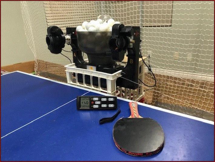 Ping Pong Robot Machine with 36 Different Spin Balls Table Tennis Robots Automatic Ball Machine for Training customer photo 2