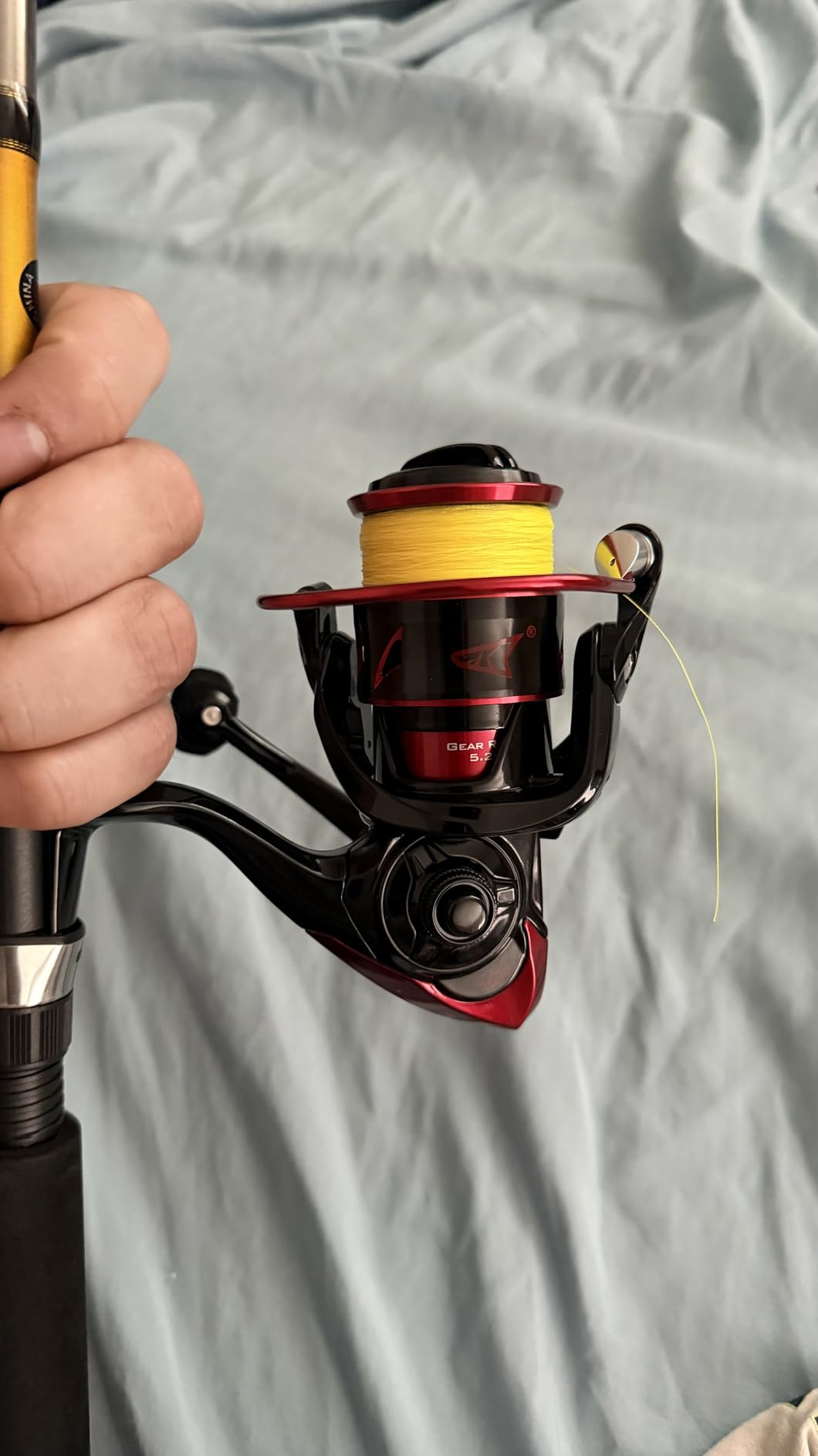 KastKing Sharky Spinning Fishing Reels for Saltwater & Freshwater | Max Drag: 39.5 lb, 10+1 BB, 9.8 oz, Lightweight Nylitech Frame, 5.2:1 & 6.2:1 Gear Ratio, Oversize Shaft, Fishing Gifts customer photo 2