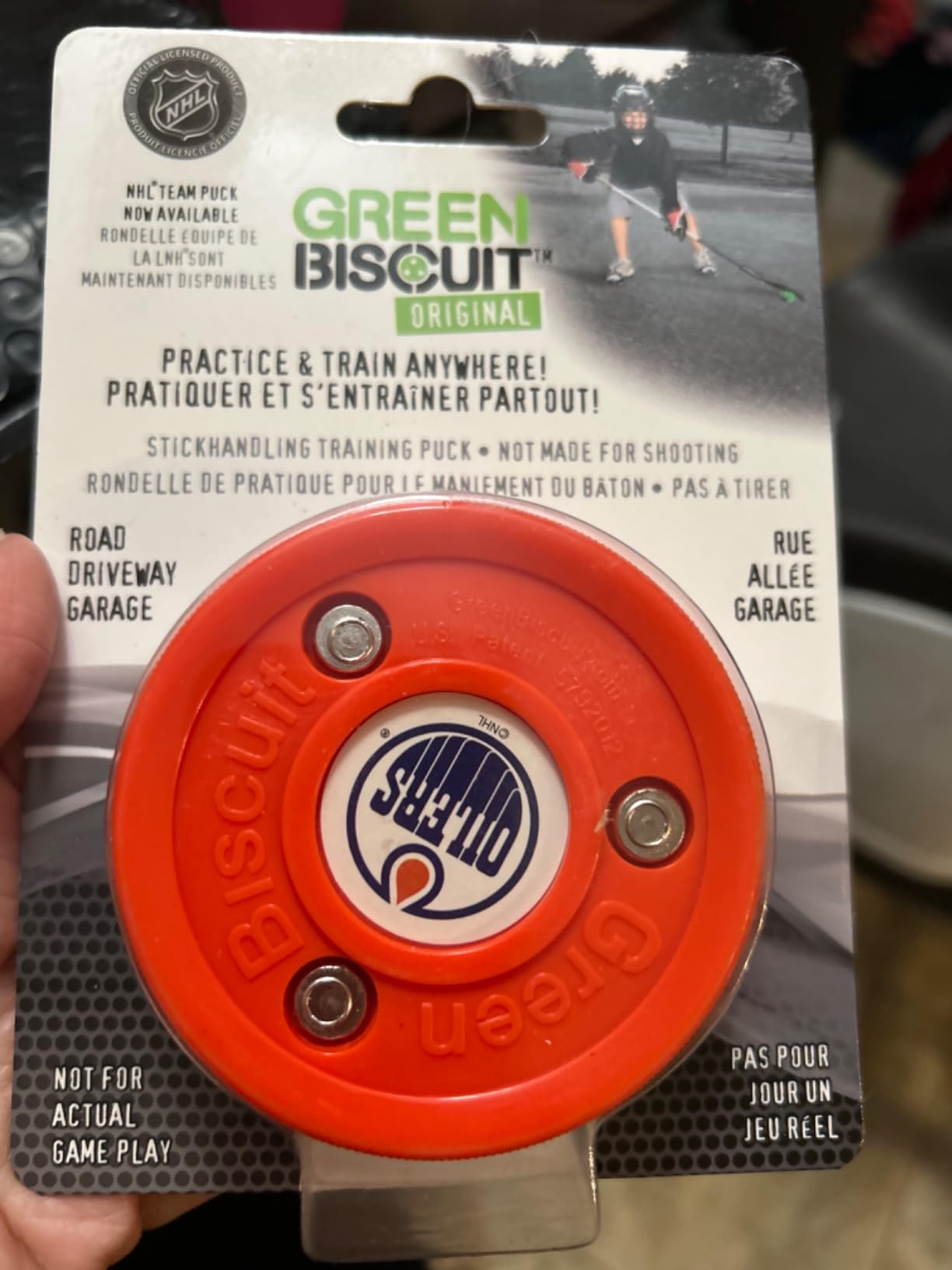 Green Biscuit Original NHL Puck. Pick Your Favorite NHL Team! customer photo 2