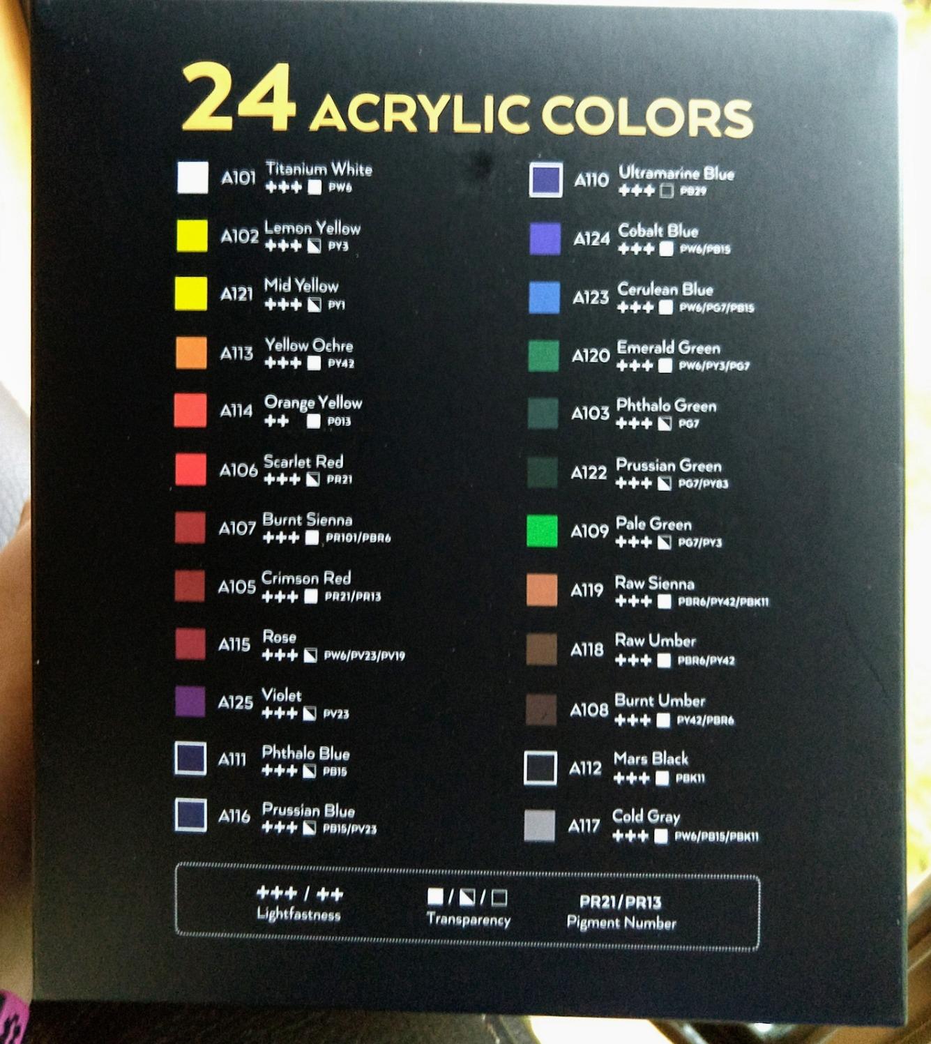 ARTEZA Acrylic Paint Set, 24 Colors, 22 ml / 0.74 oz Tubes, High-Viscosity | Rich Pigments, Thick Water-Based Formula, Smooth Coverage, For Canvas, Wood, Paper, Crafts, Blending, Layering and Texture customer photo 2