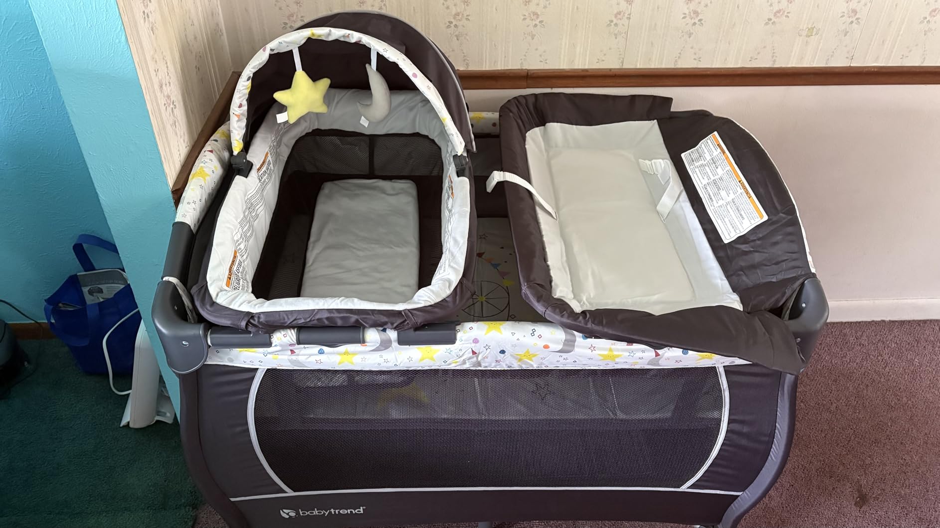 Baby Trend Lil' Snooze Deluxe II Nursery Center, Twinkle Twinkle Little Moon customer photo 2