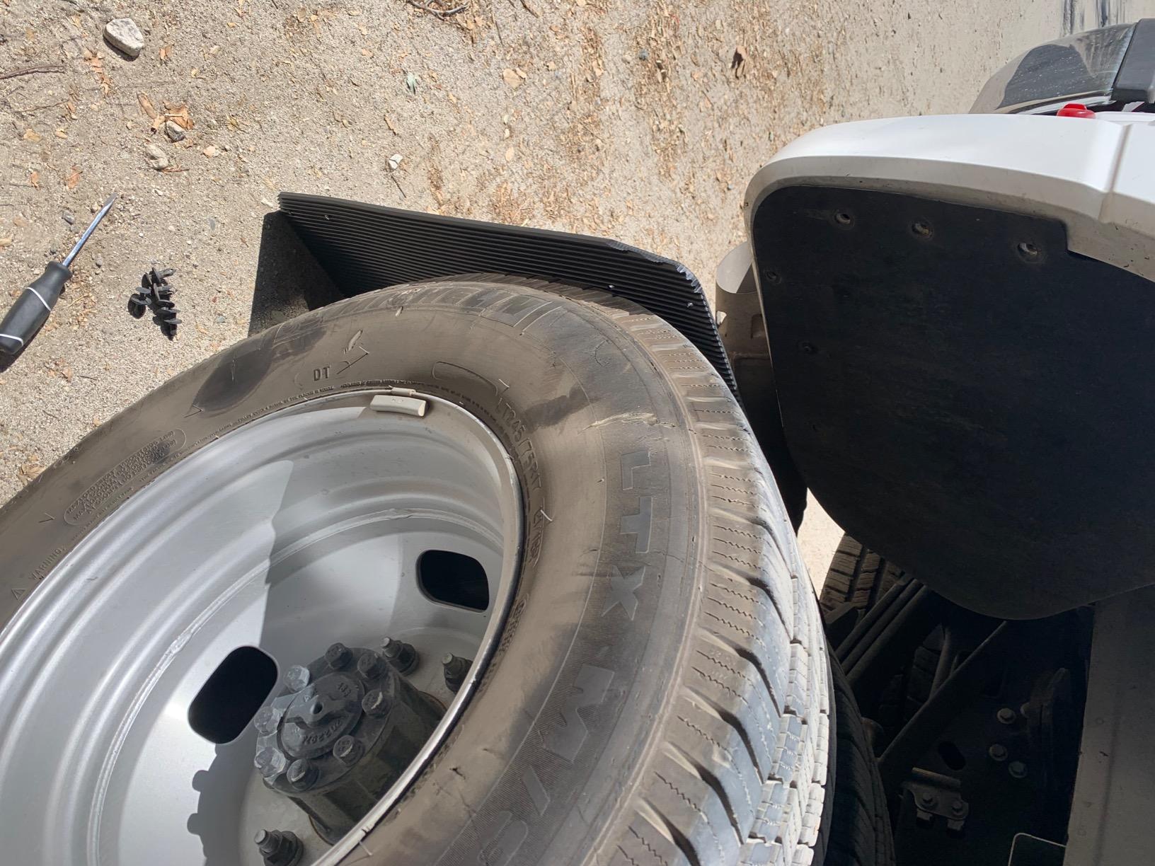 REK GEN 'Merica Mud Flaps Dually - Heavy Duty Mud Flaps for Trucks and Dually Truck Accessories - Stainless Steel - Easy Install Splash Guard - Made in USA (Black Flag) customer photo 1