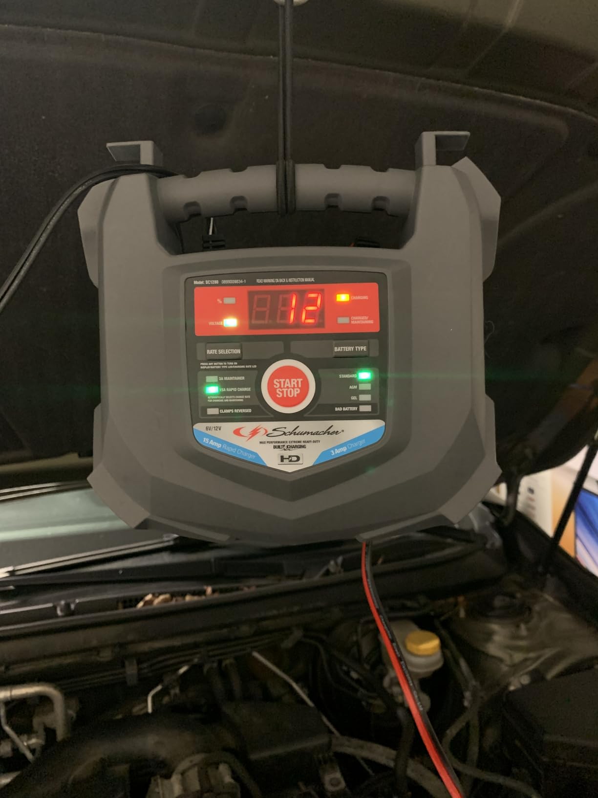 Schumacher Electric Car Battery Charger 12V/6V - Trickle Charger, Maintainer for Automobile & Marine Batteries (AGM/Gel/Deep Cycle) - SC1280 | 3A Trickle Charge, Restores Batteries, Fully Automatic & Microprocessor Controlled customer photo 2