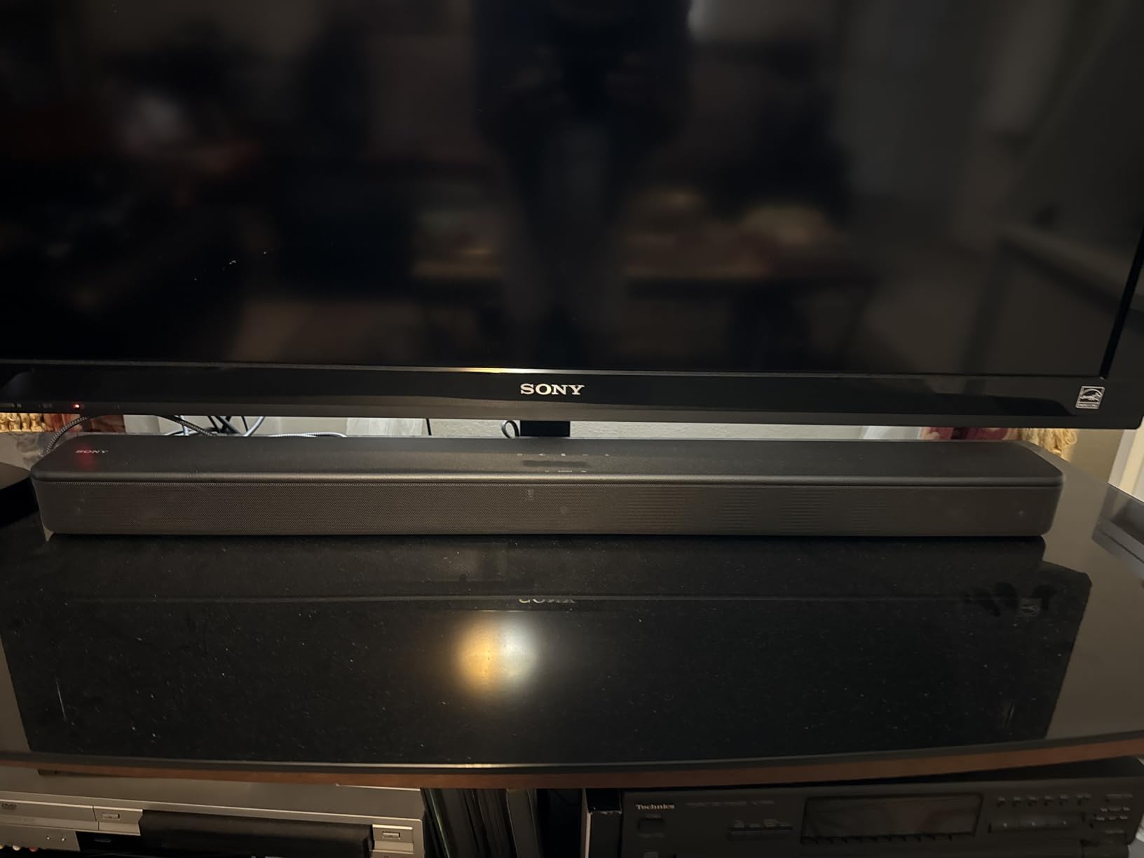 Sony S100F 2.0ch Soundbar with Bass Reflex Speaker, Integrated Tweeter and Bluetooth, (HTS100F), easy setup, compact, home office use with clear sound black customer photo 2