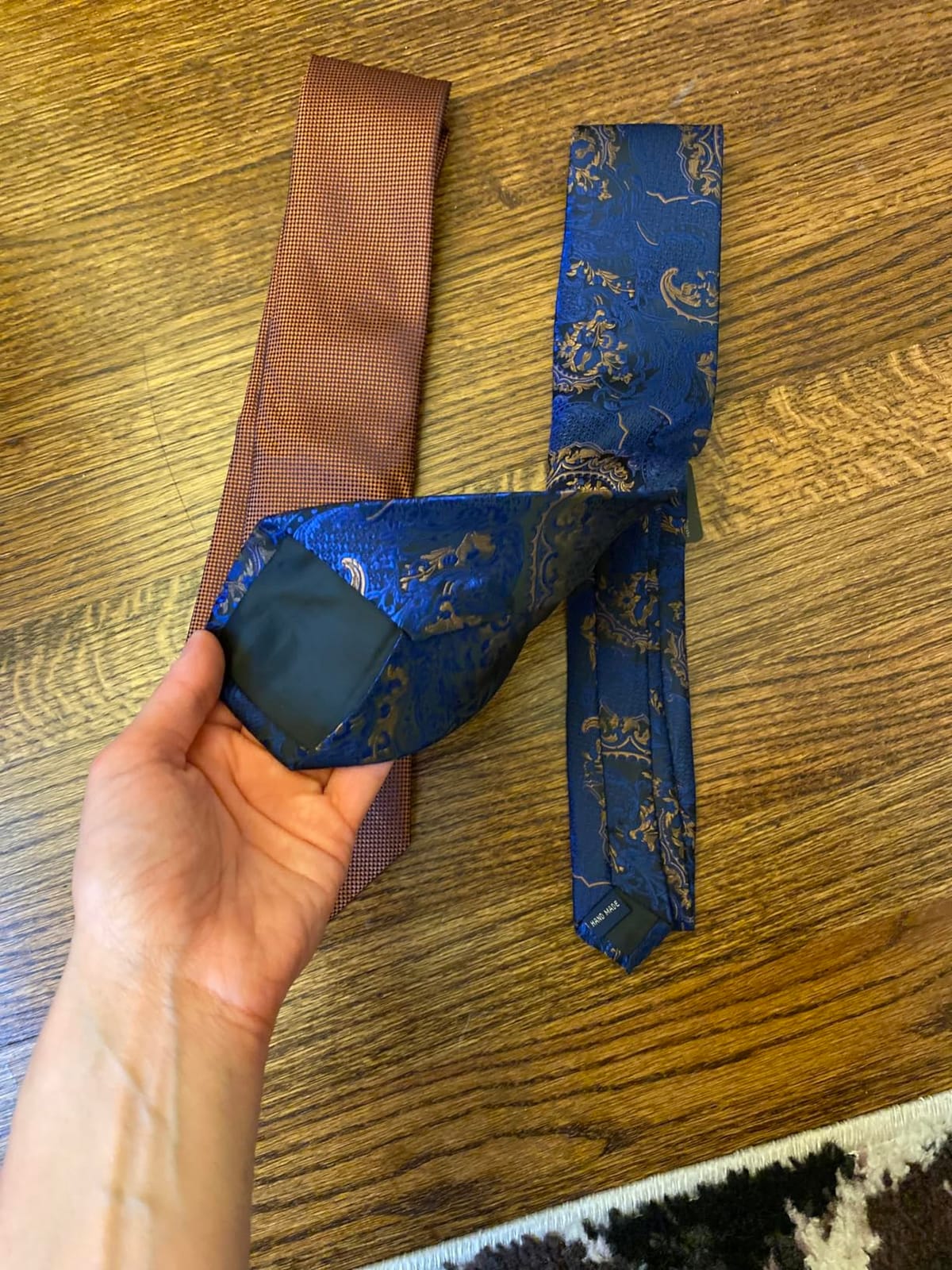 HISDERN Ties for Men Paisley Floral Tie Handkerchief Classic Woven Business Formal Necktie and Pocket Square Set Wedding customer photo 1