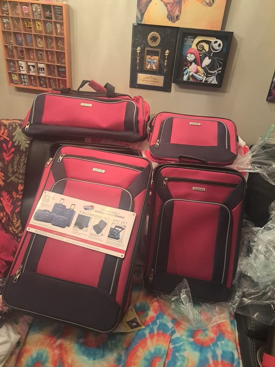 American Tourister Fieldbrook XLT Softside Upright Luggage, Black, 4-Piece Set (BB/DF/21/25) customer photo 2